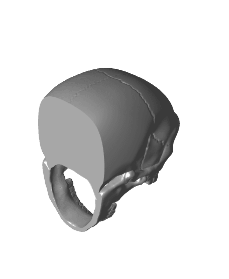 Screaming Skull Dice Tower / No Supports 3d model