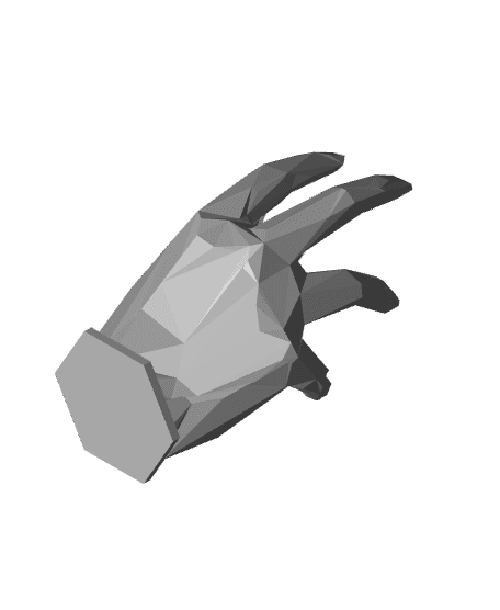 Crystal Hand Ring Stand V2 3d model