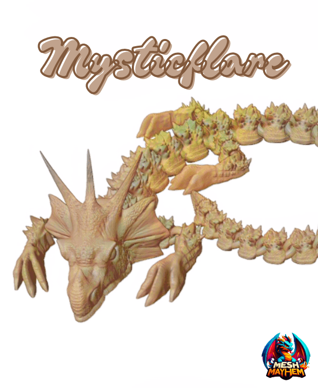 Mysticflare Articulated Dragon by Mesh Mayhem 3d model