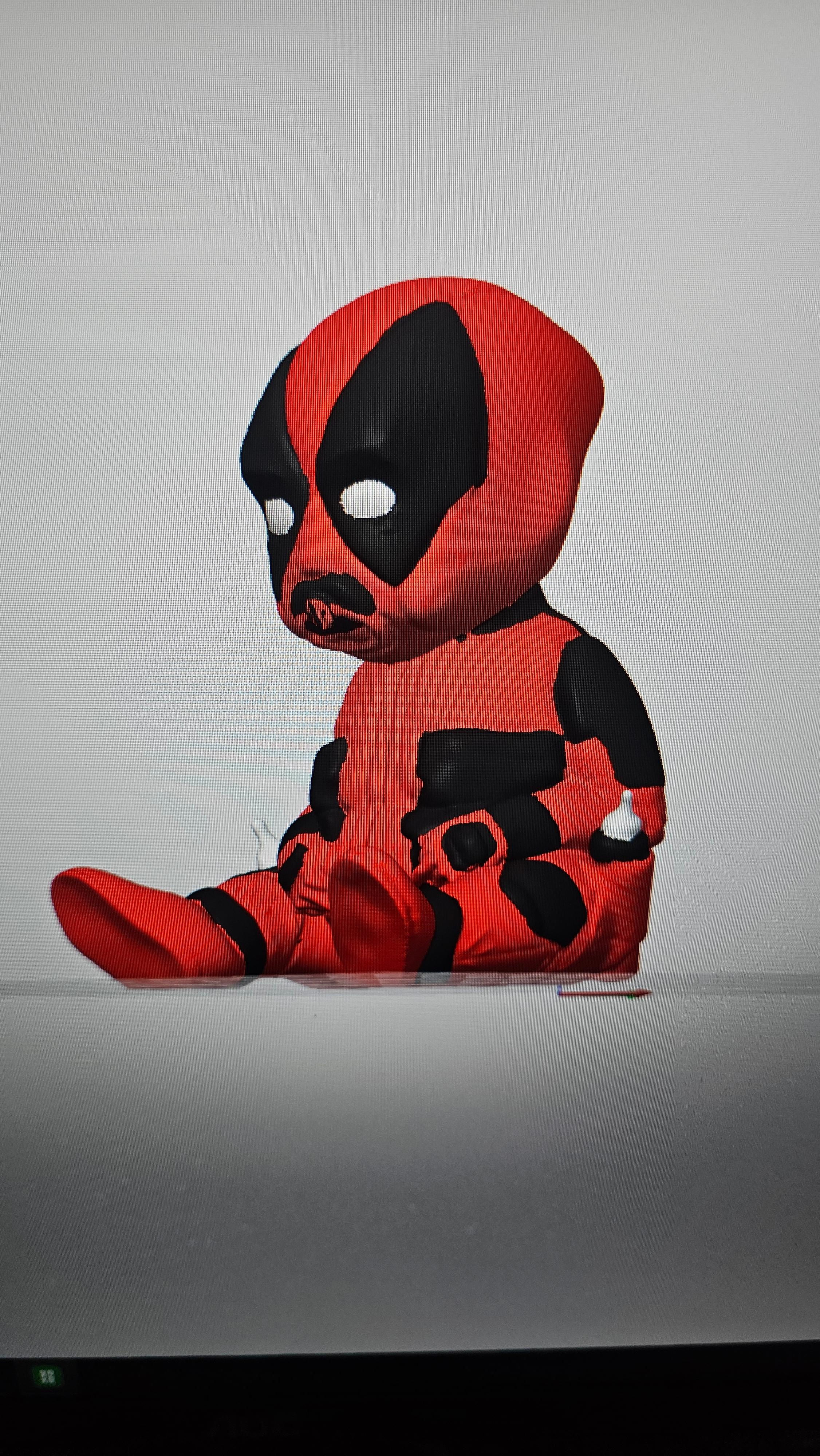 Baby Deadpool 3D Print File | Multicolor 3D (SUPPORTLESS) 3d model