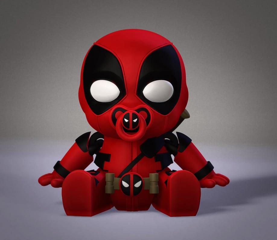 Flexi Baby Deadpool 3d model