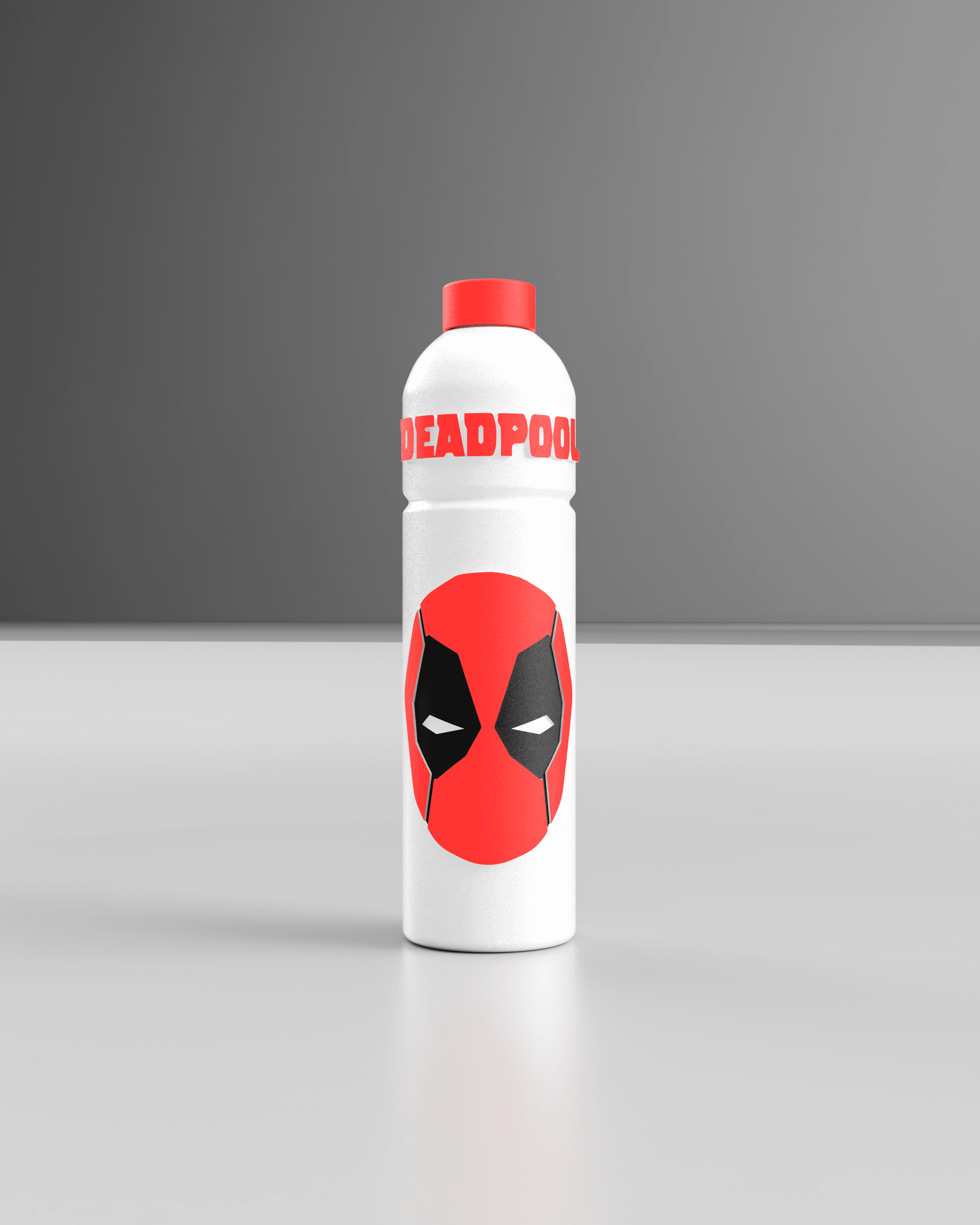 MARVEL WATER BOTTLE (DEADPOOL) 3d model