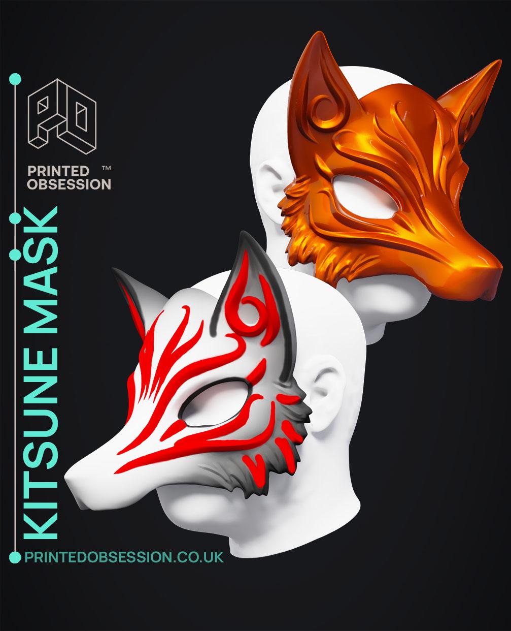 Kitsune Mask - Japanese Wearable 3d model