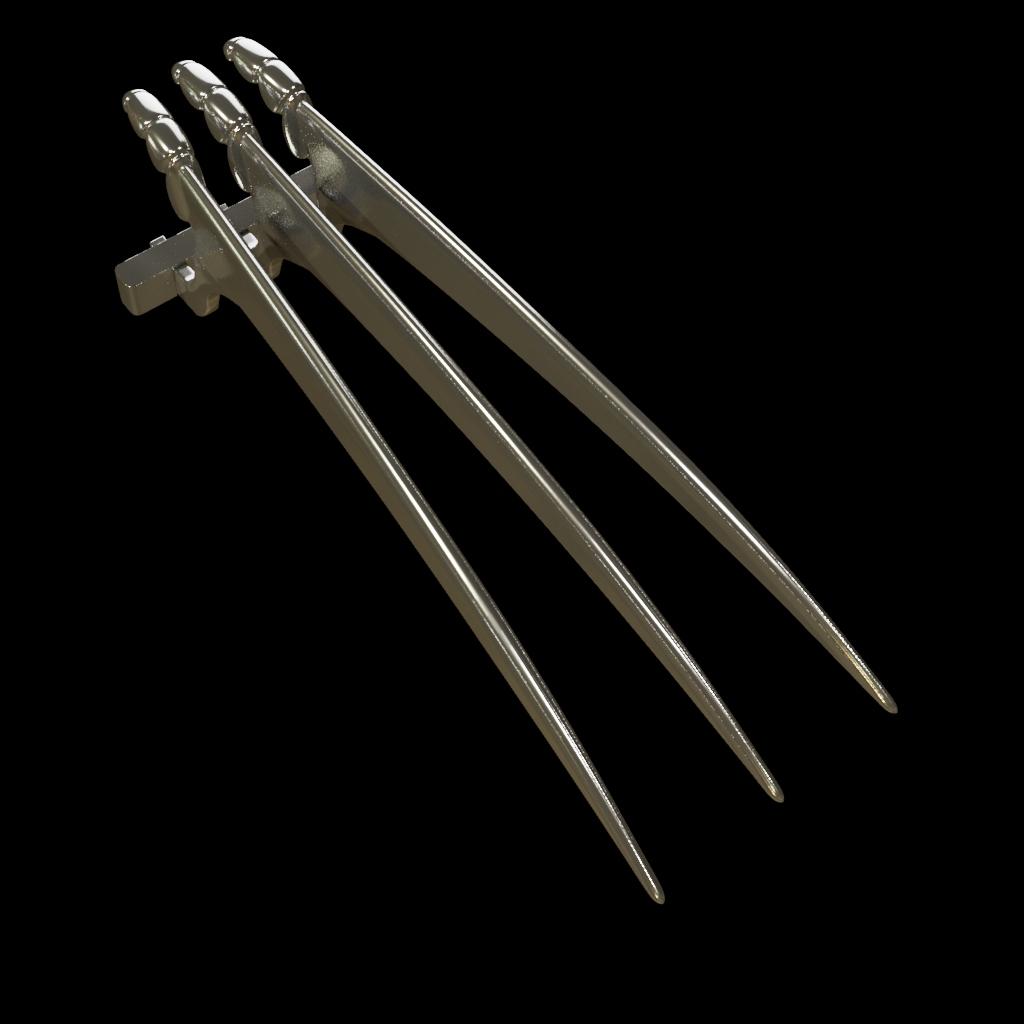 Wolverine Deadpool Claws 3d model