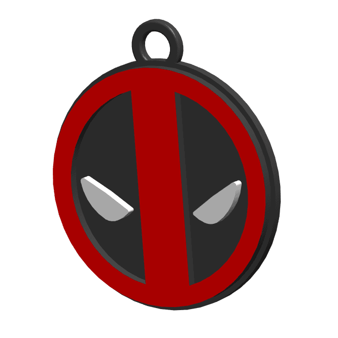 Deadpool keychain 2 3d model