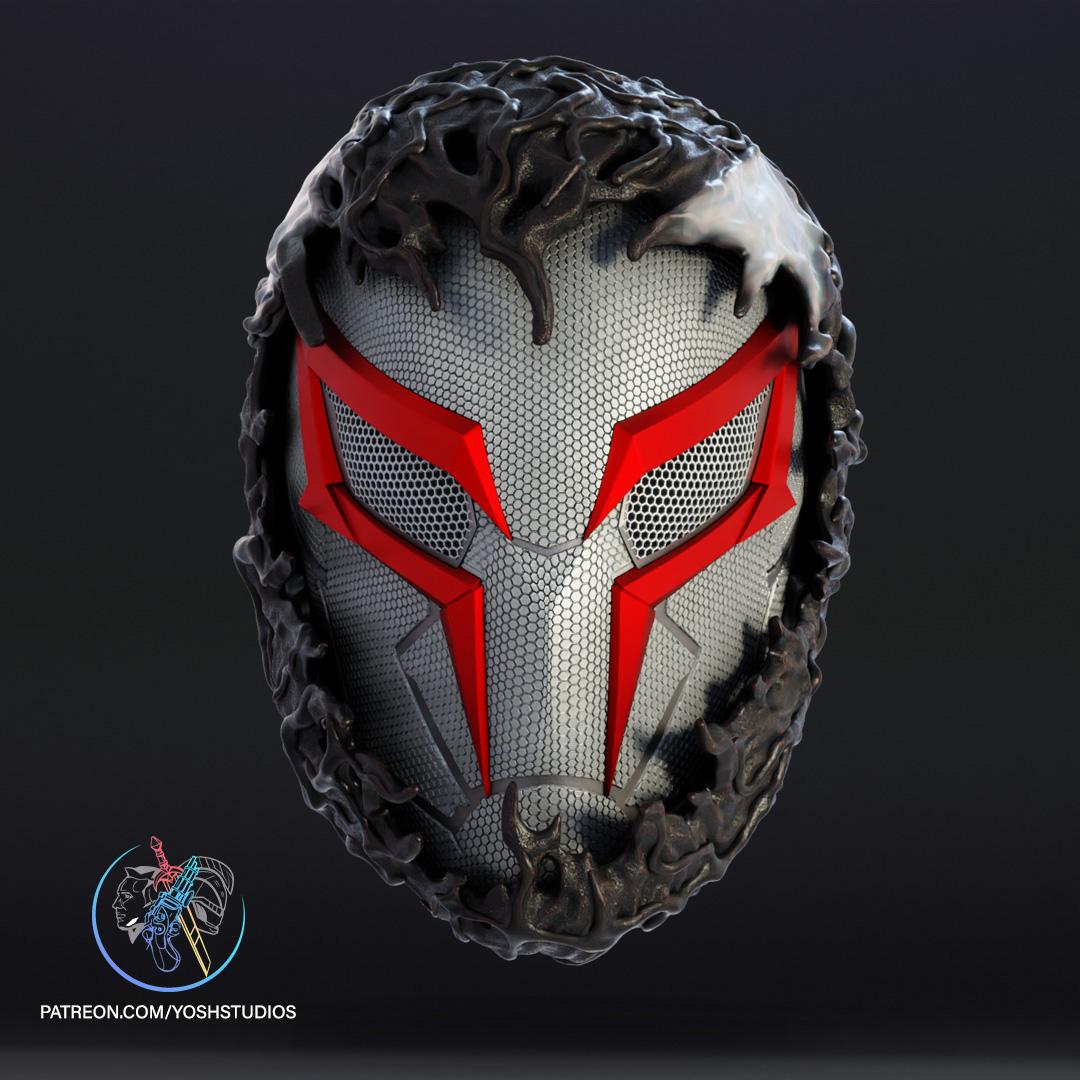 Spiderman 2099 White Venom Mask 3d Print File STL PS4 3d model