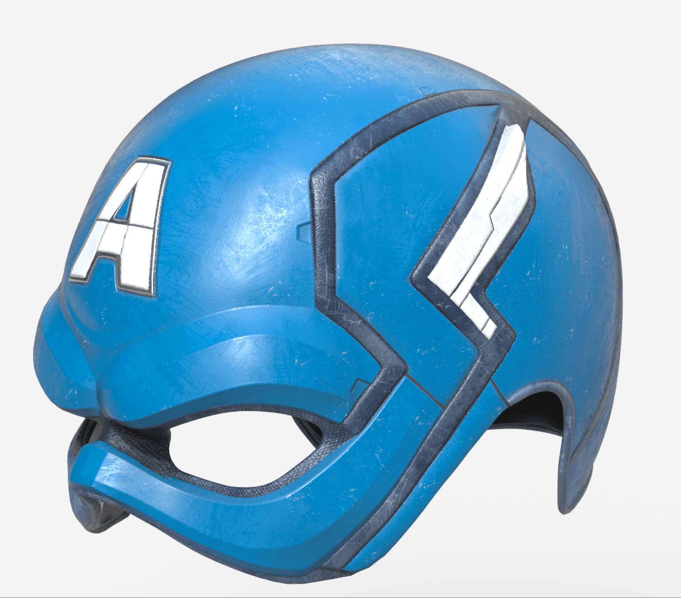 Captain America Cowl mask helmet  3d model