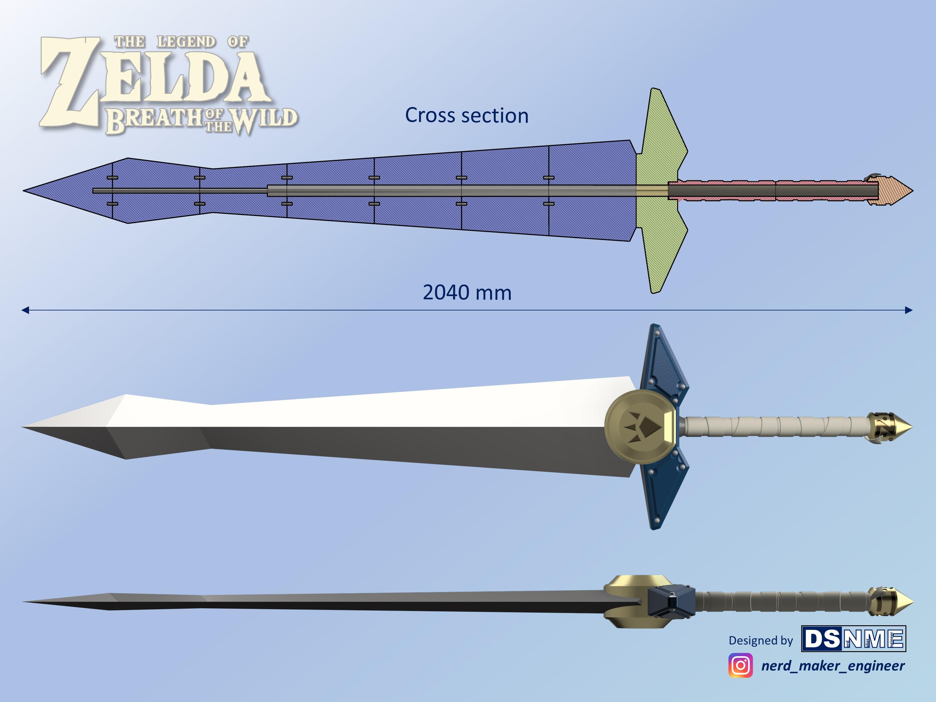 Biggoron’s Sword from Zelda Breath of the Wild - Life Size 3d model