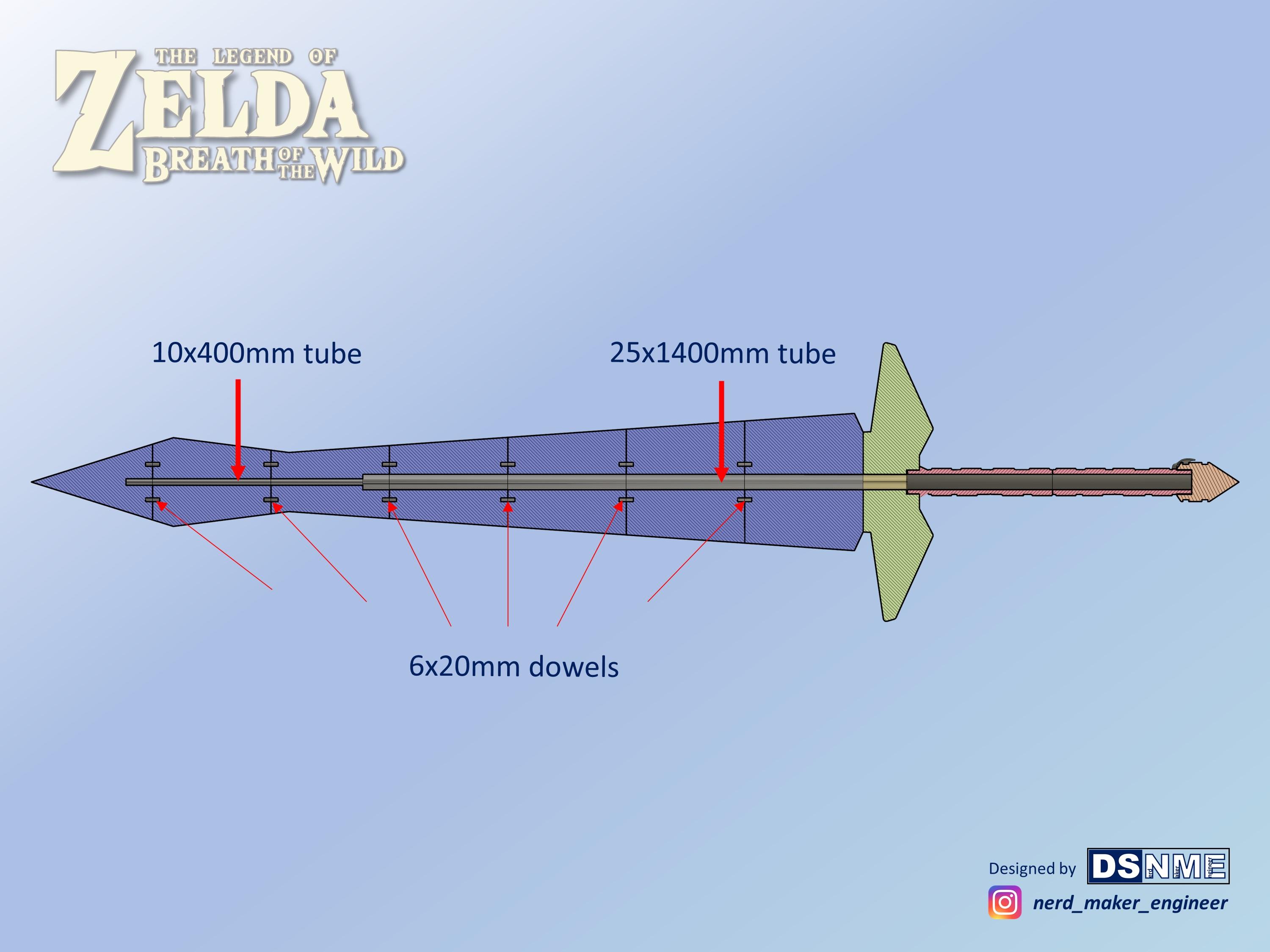 Biggoron’s Sword from Zelda Breath of the Wild - Life Size 3d model