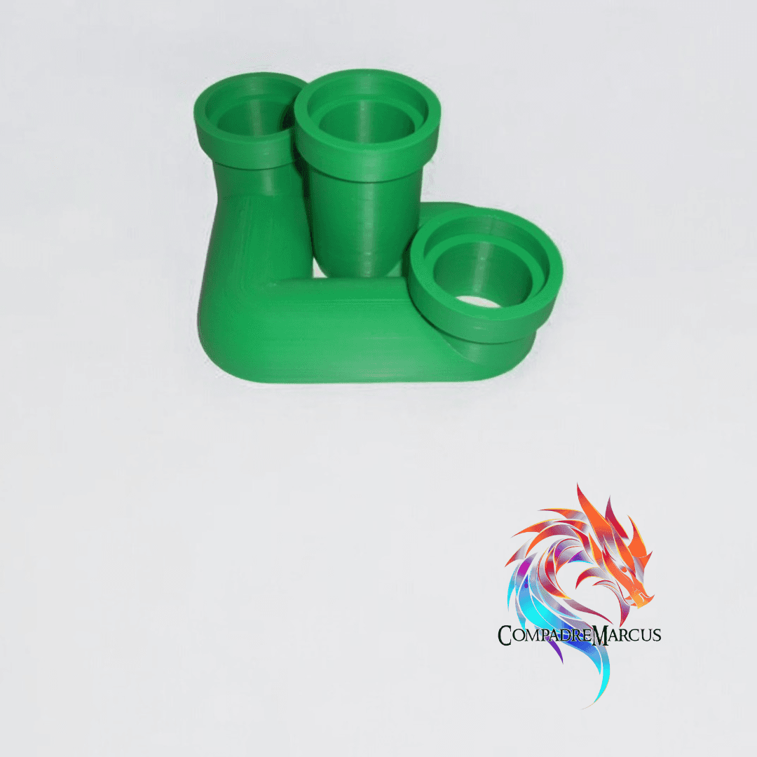 Amiibo Triple Pipe Display / No supports 3d model