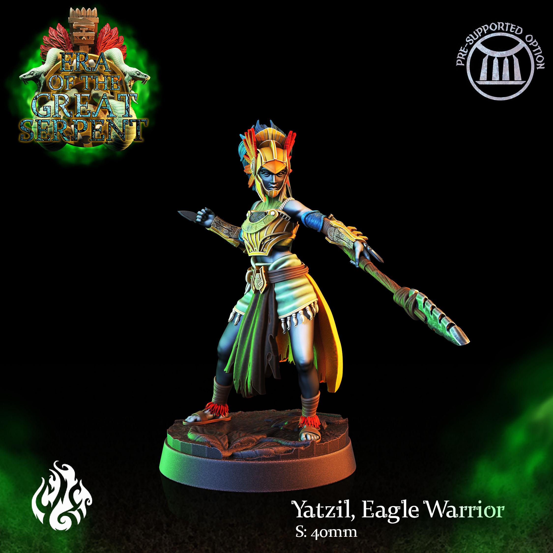 Yatzil, Eagle Warrior 3d model