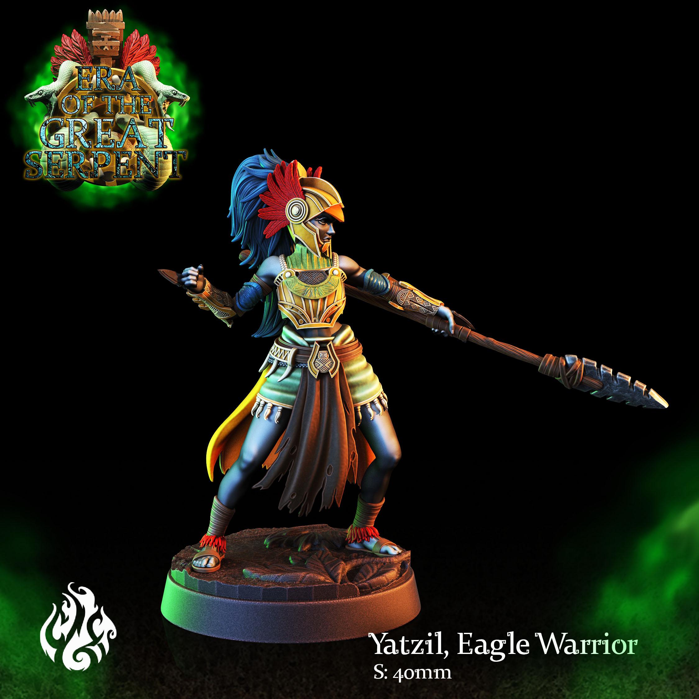 Yatzil, Eagle Warrior 3d model