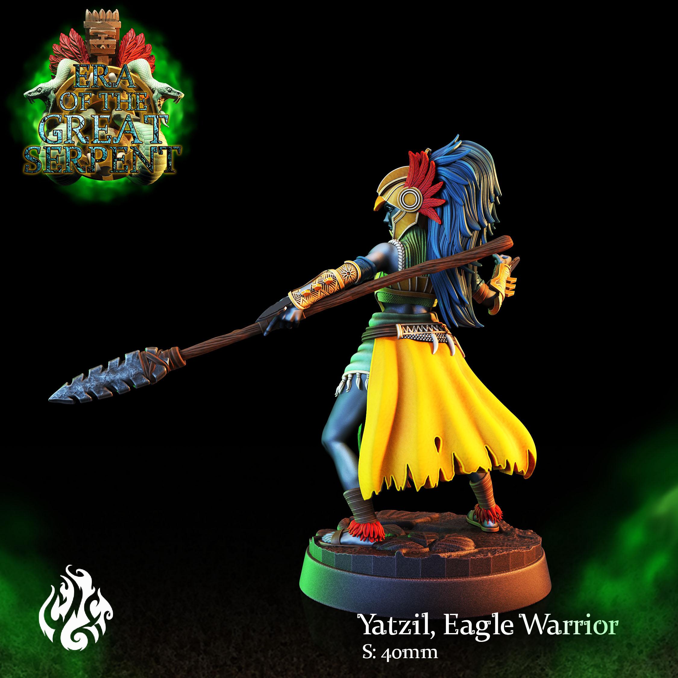 Yatzil, Eagle Warrior 3d model