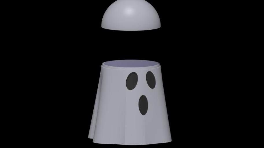 Halloween Ghost Jar 3d model