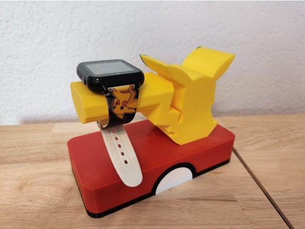 Pikachu Watch Stand for Pokemon Watch 3d model