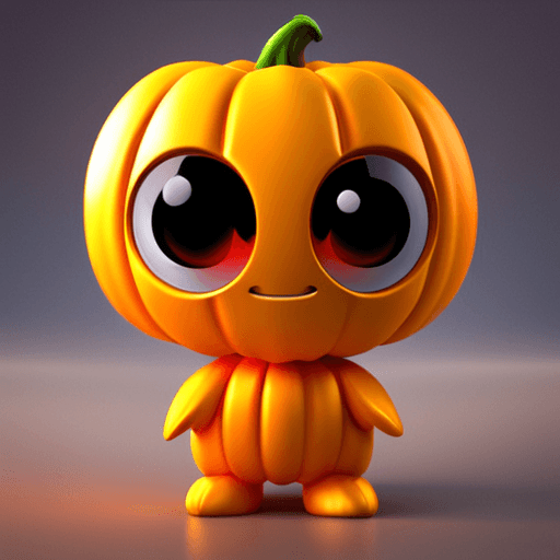 Cute Pumpkin Men 3d model