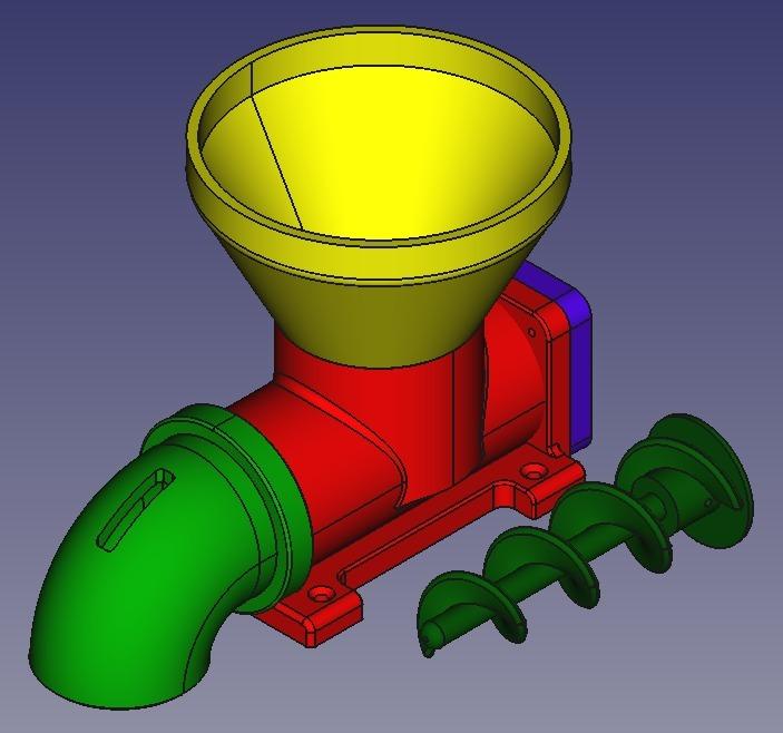 Pet Feeder (Auger based) 3d model