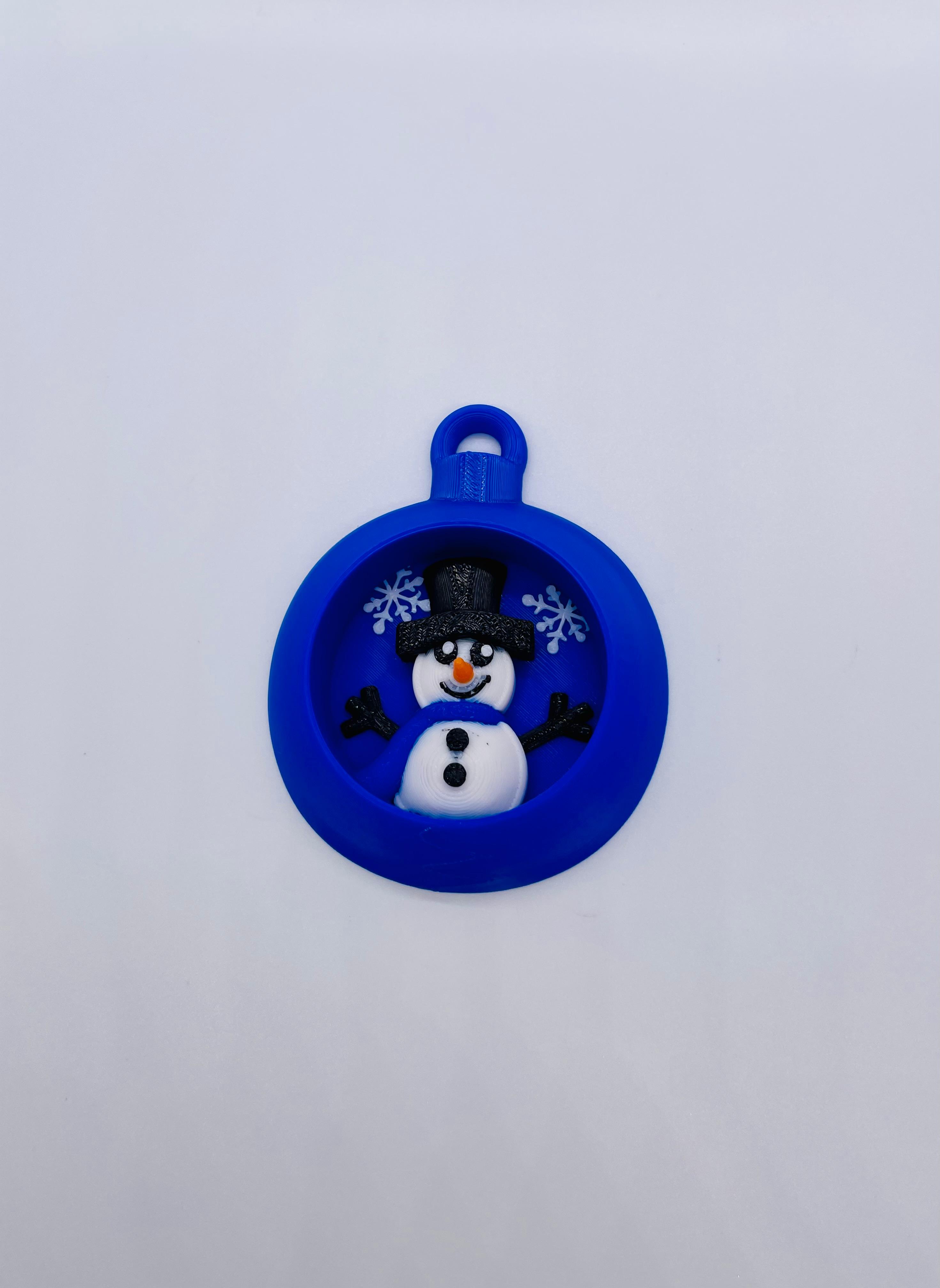 Snowman Ornament Set 3d model