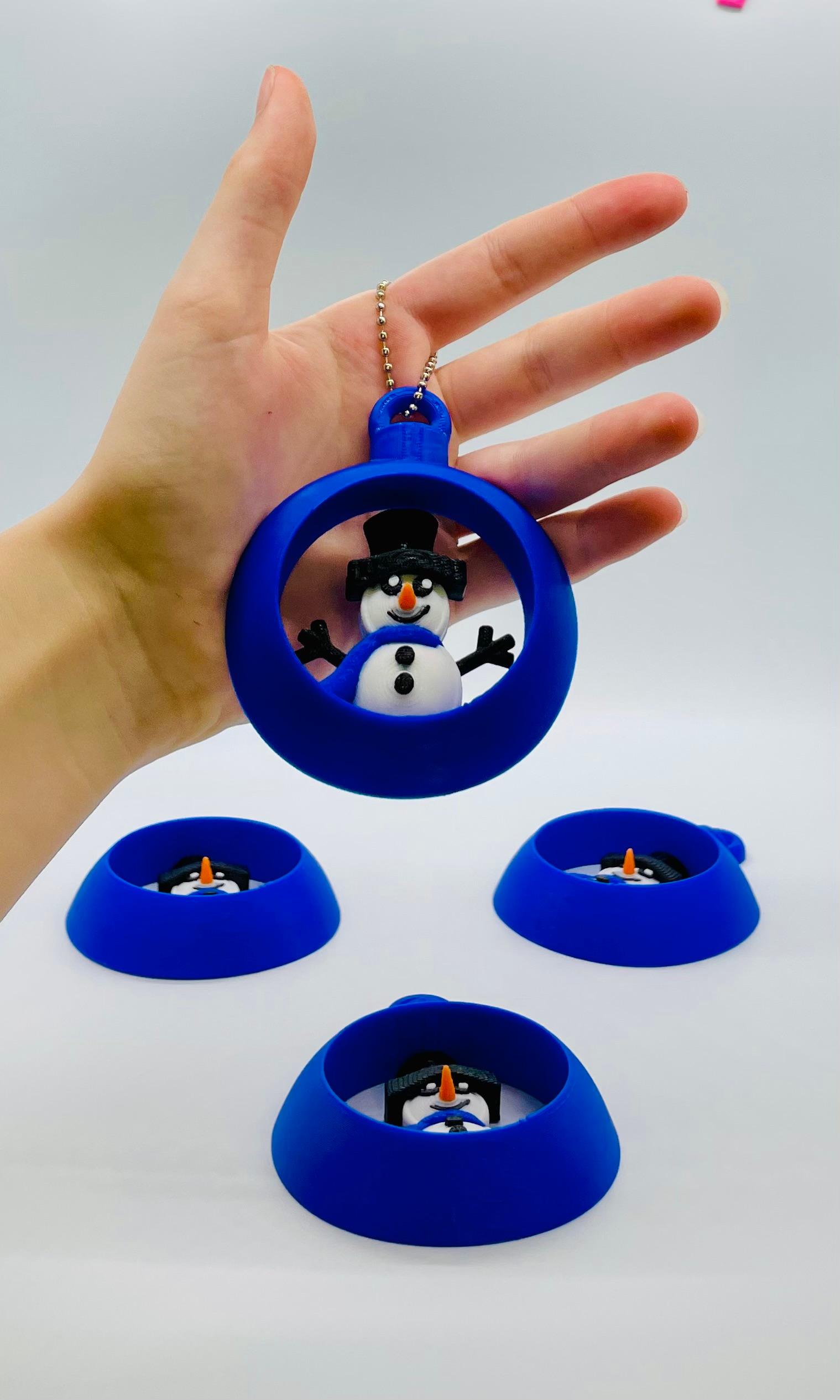 Snowman Ornament Set 3d model