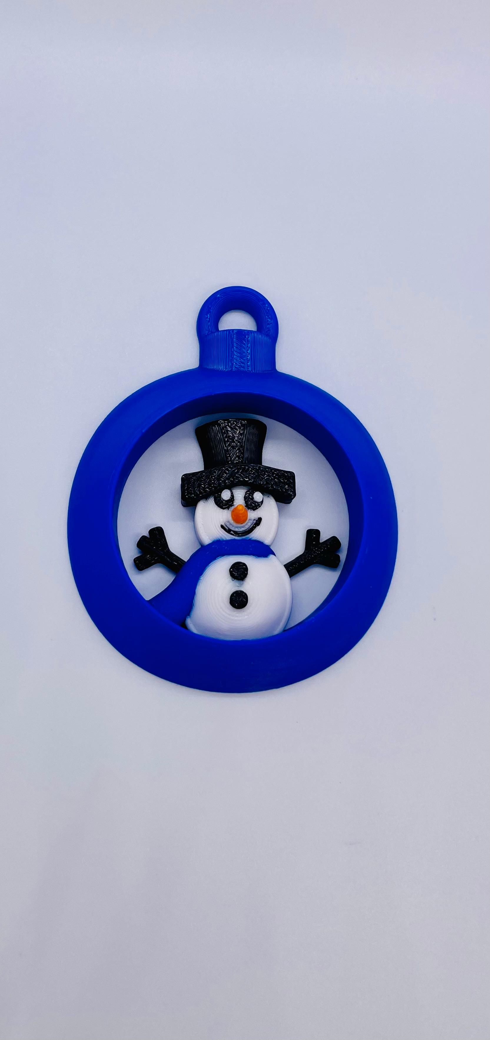 Snowman Ornament Set 3d model