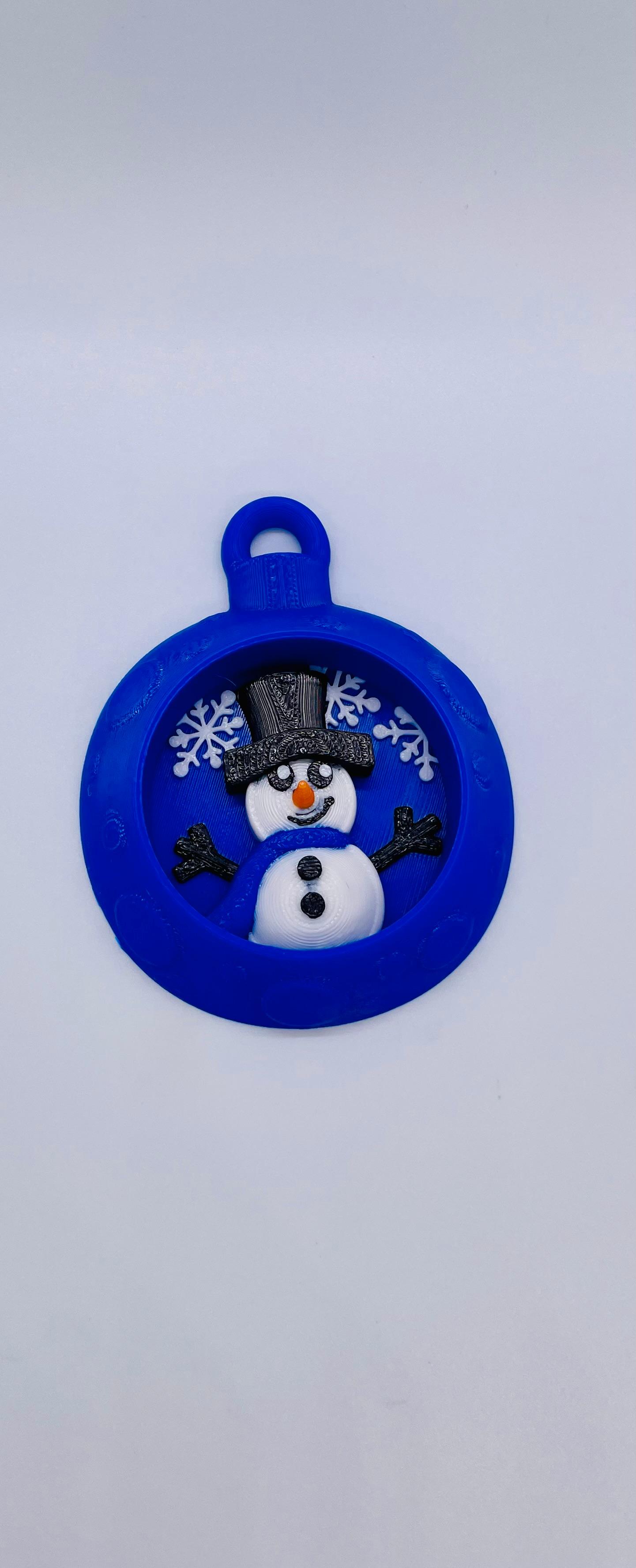 Snowman Ornament Set 3d model