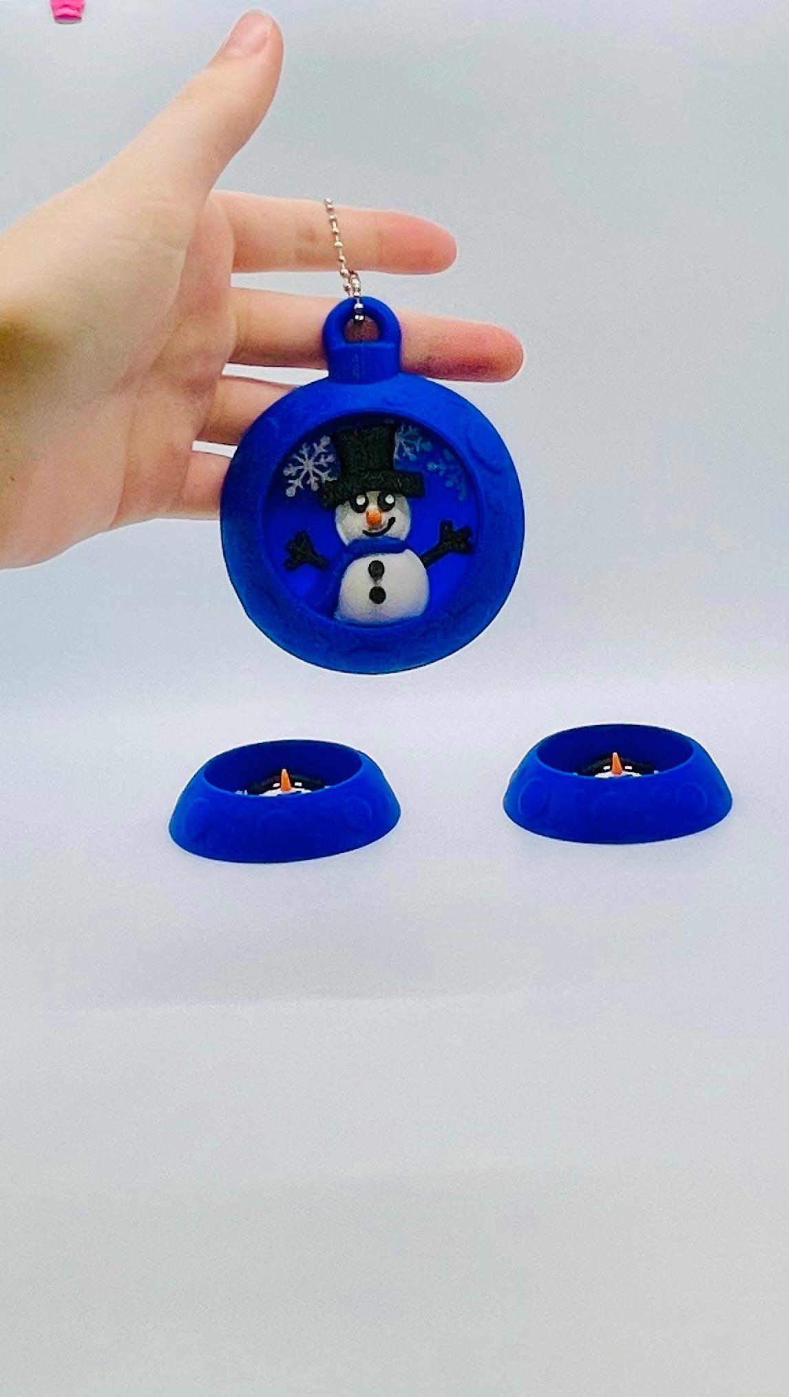 Snowman Ornament Set 3d model