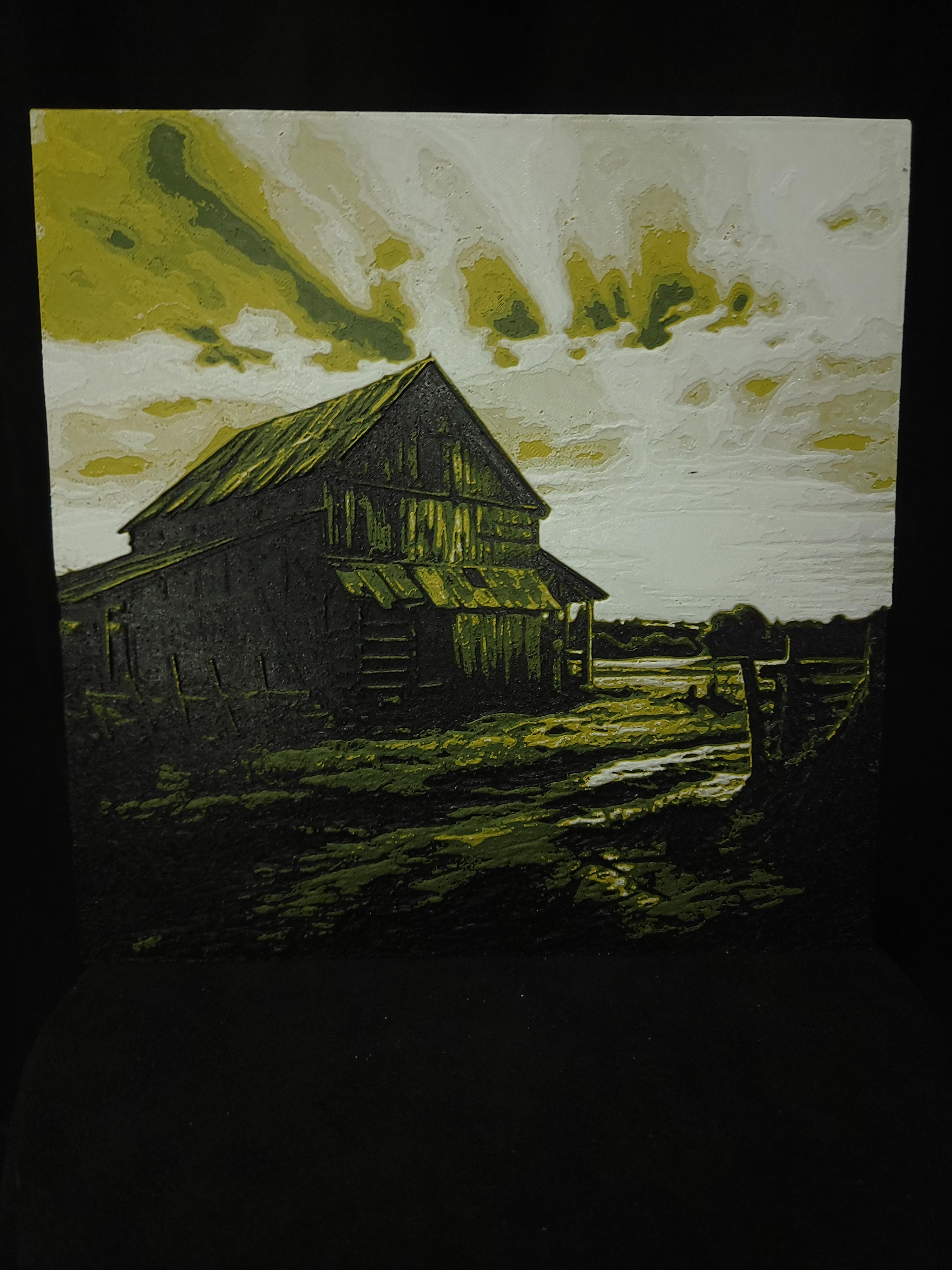 Barn at Dusk 3d model