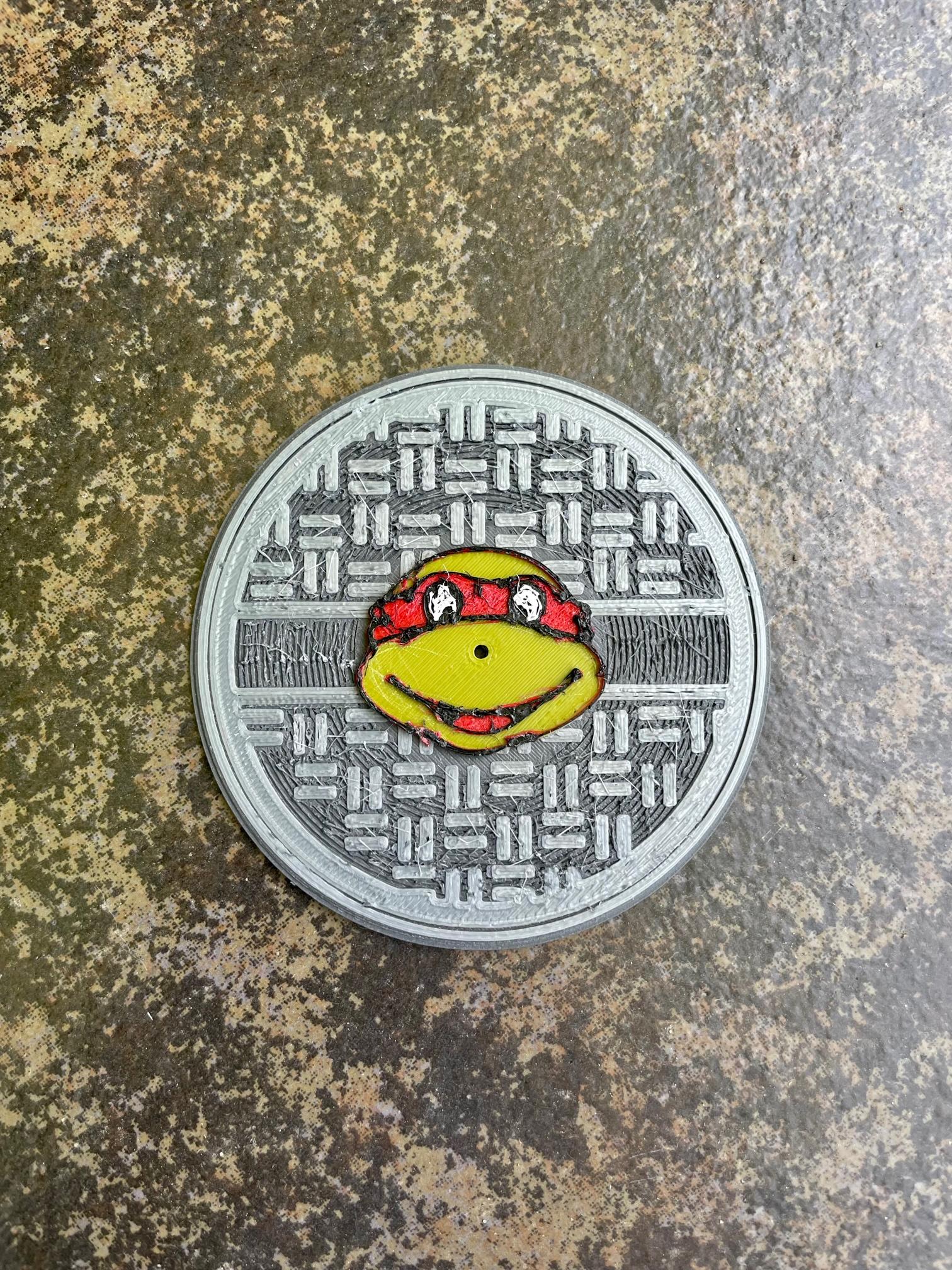 TMNT Manhole Mini Record 3d model