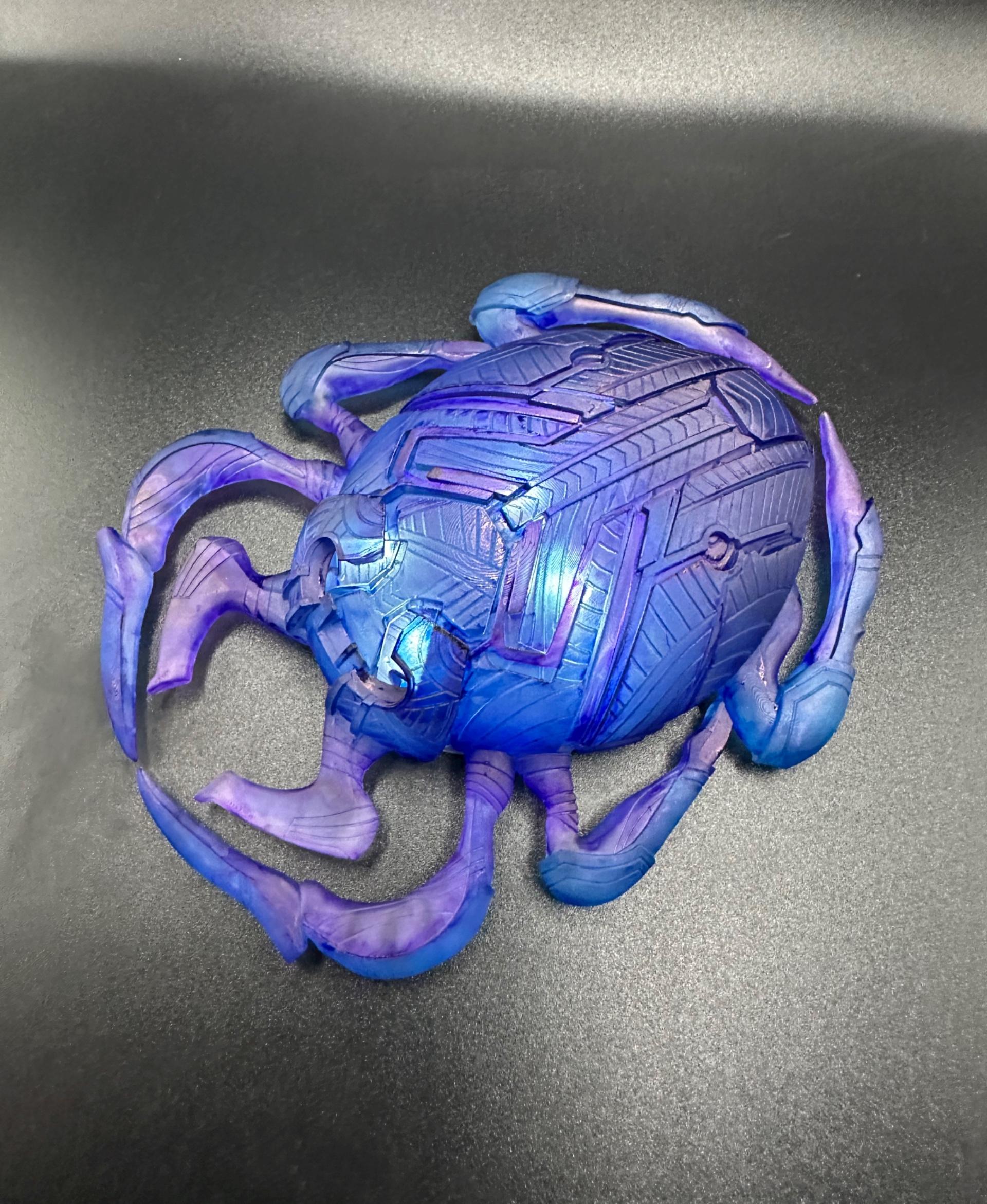 Static Blue Beetle Scarab 3d model