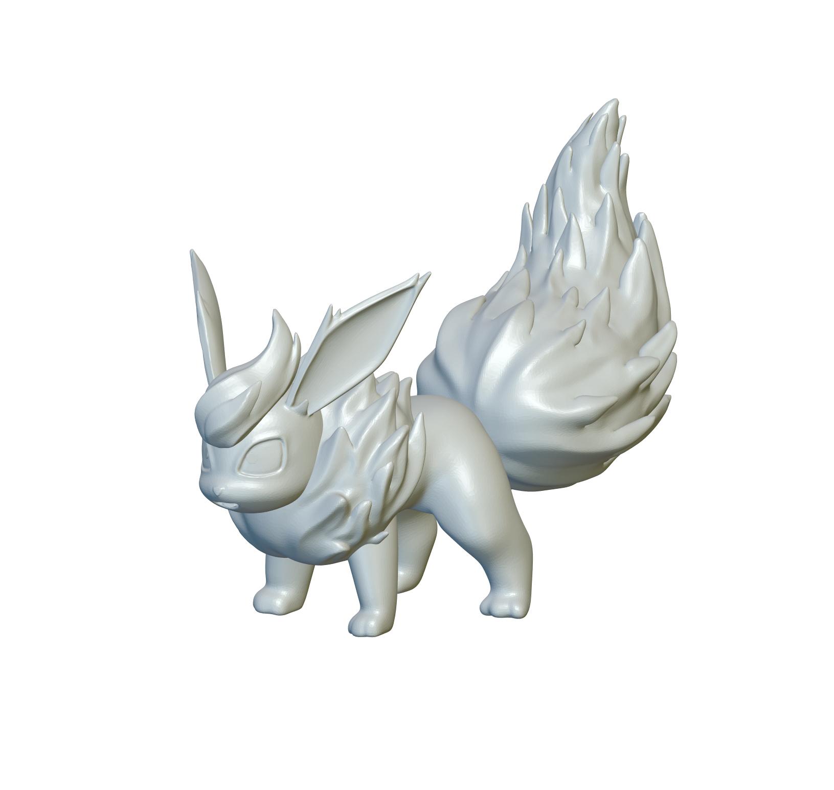 Pokemon Flareon #136 - Optimized for 3D Printing 3d model