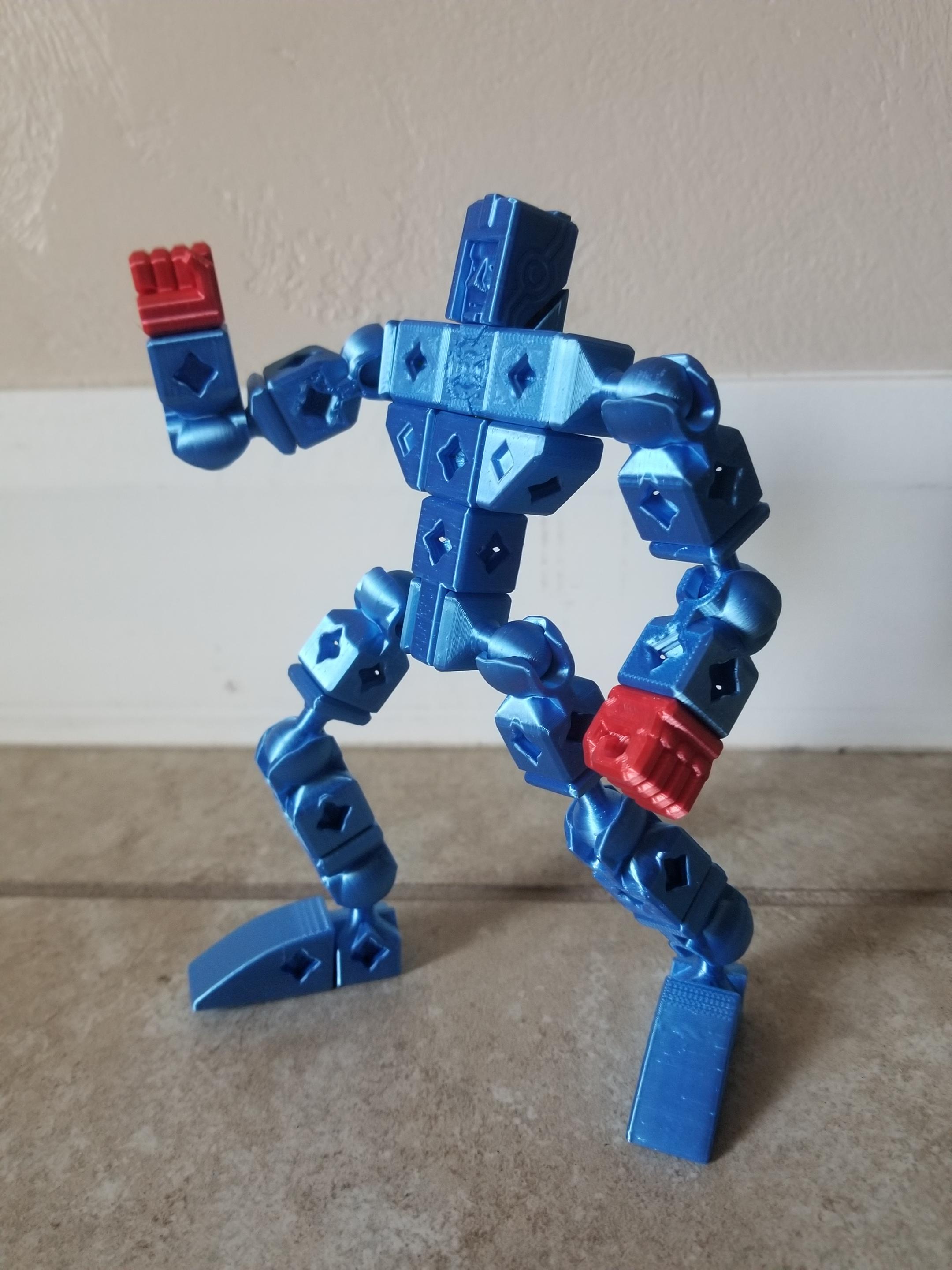 PrintABlok:Battlemecha Frame with basic pilot Articulated KitBash Model 3d model