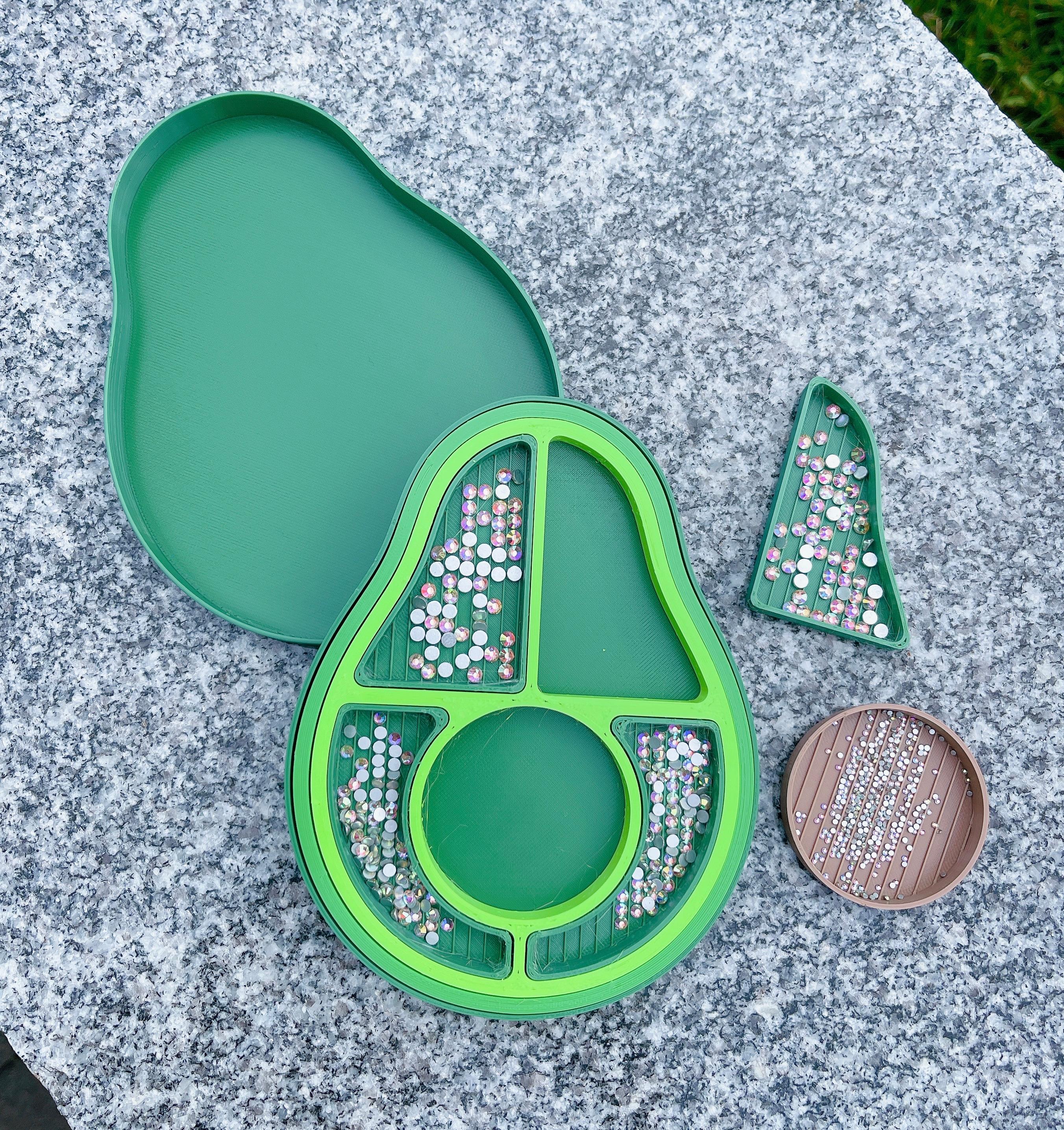 Avocado Rhinestone Tray 3d model