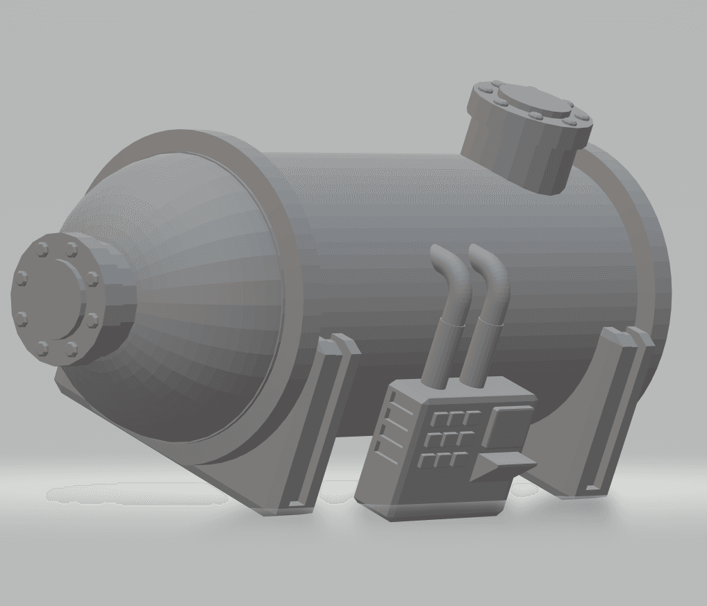 FHW: Terrain Silos horizontal tank A (BoD) 3d model