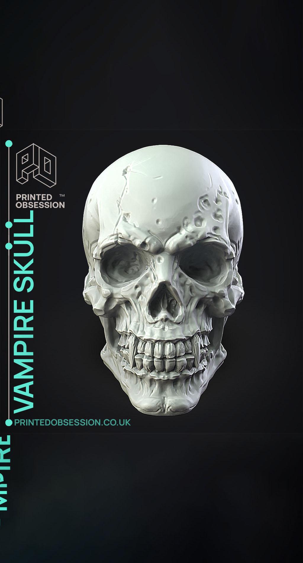 Vampire Skull - Decoration 3d model