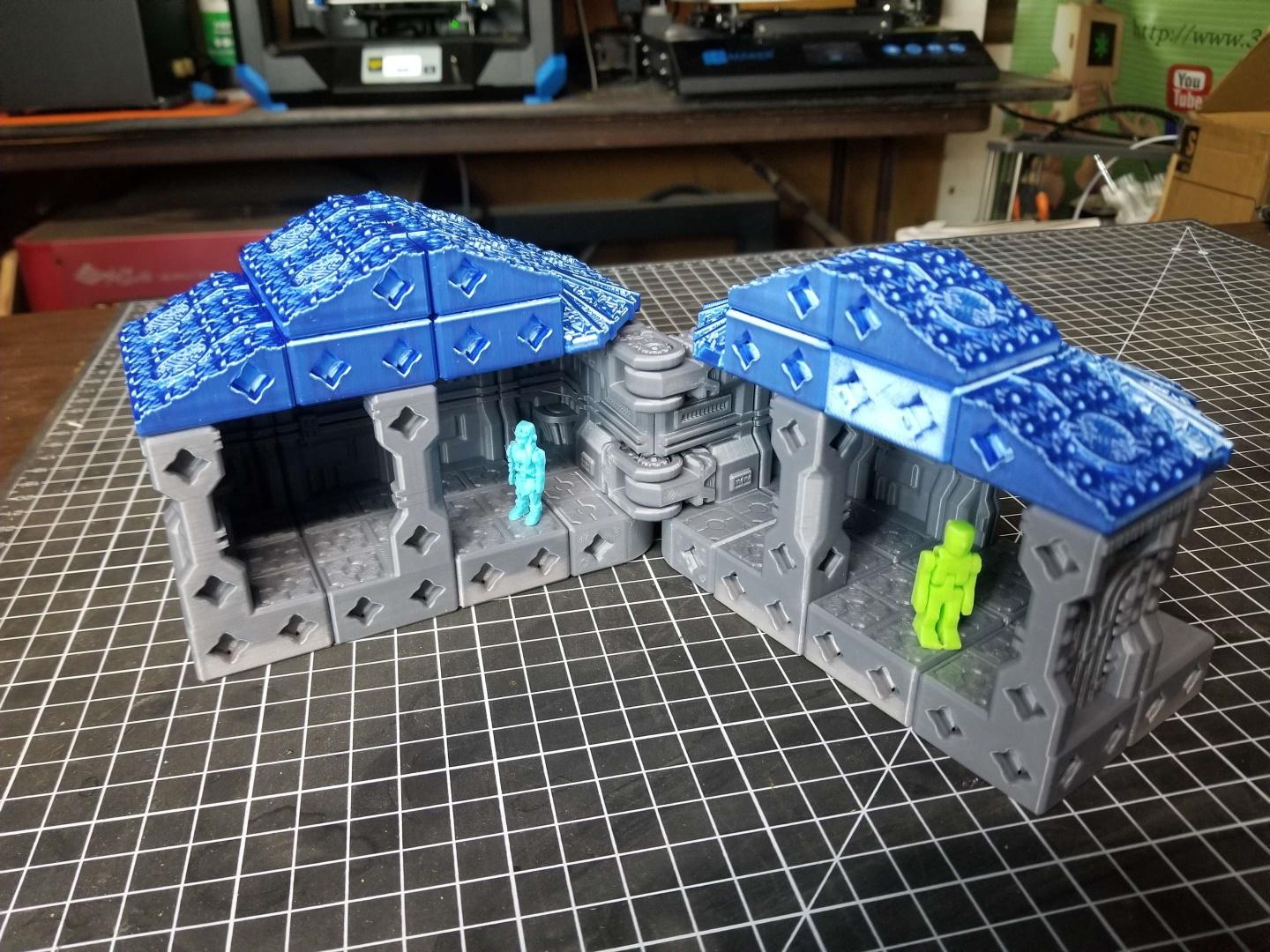 PrintABlok Landcraft Scifi Themed Terrain Construction Set 3d model