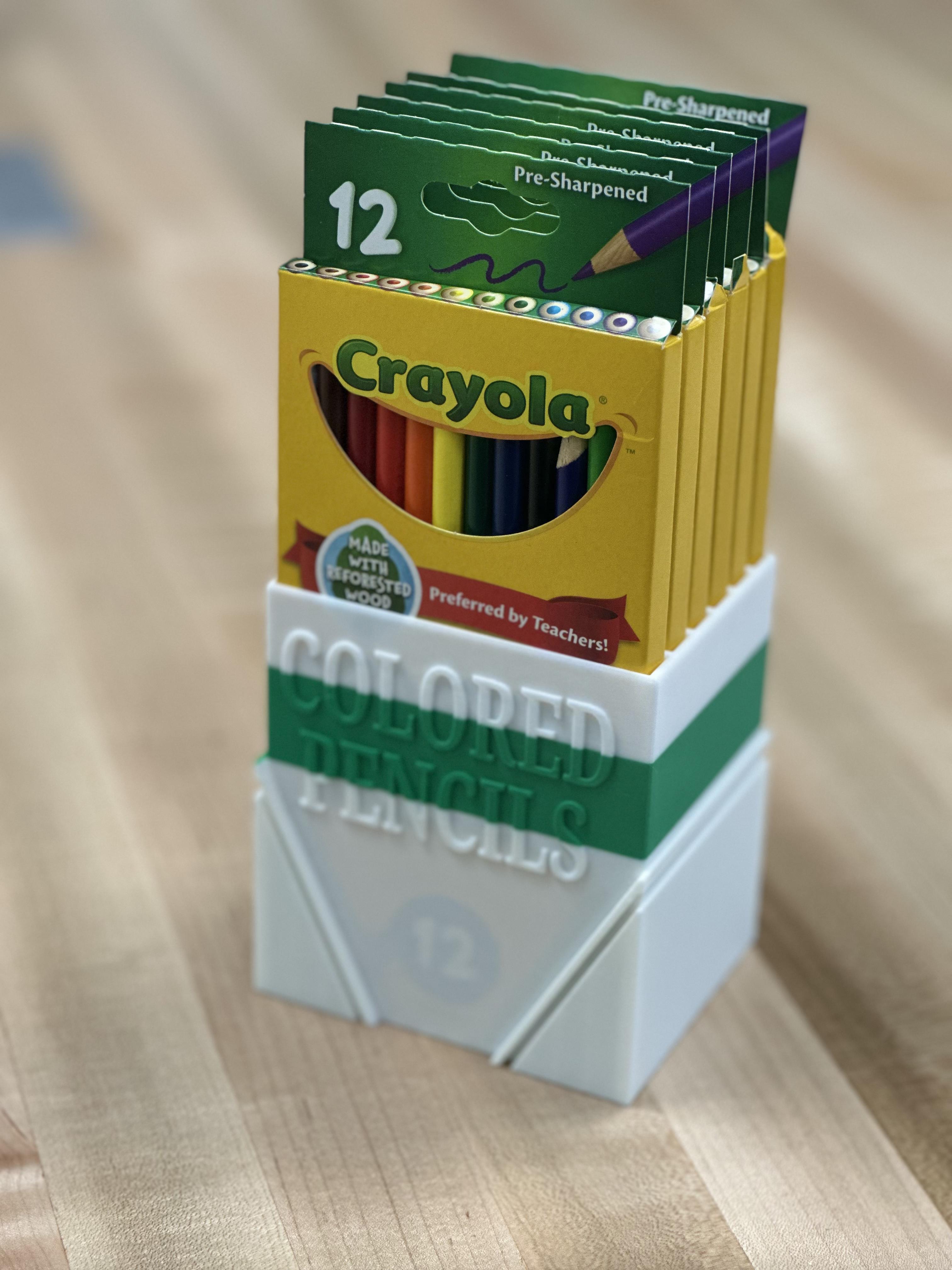 Colored Pencils Holder 3d model