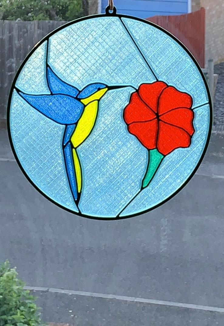 Stained Glass Window Ornament 3d model