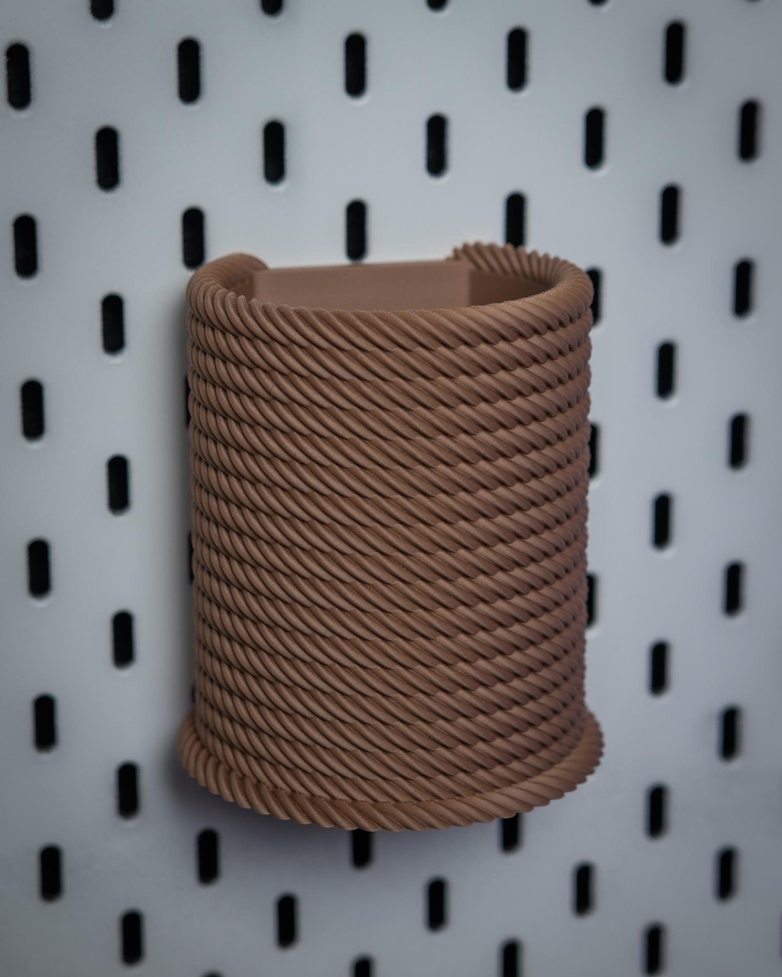 Rope Series | Pencil Holder Cup for IKEA Skadis Boards 3d model