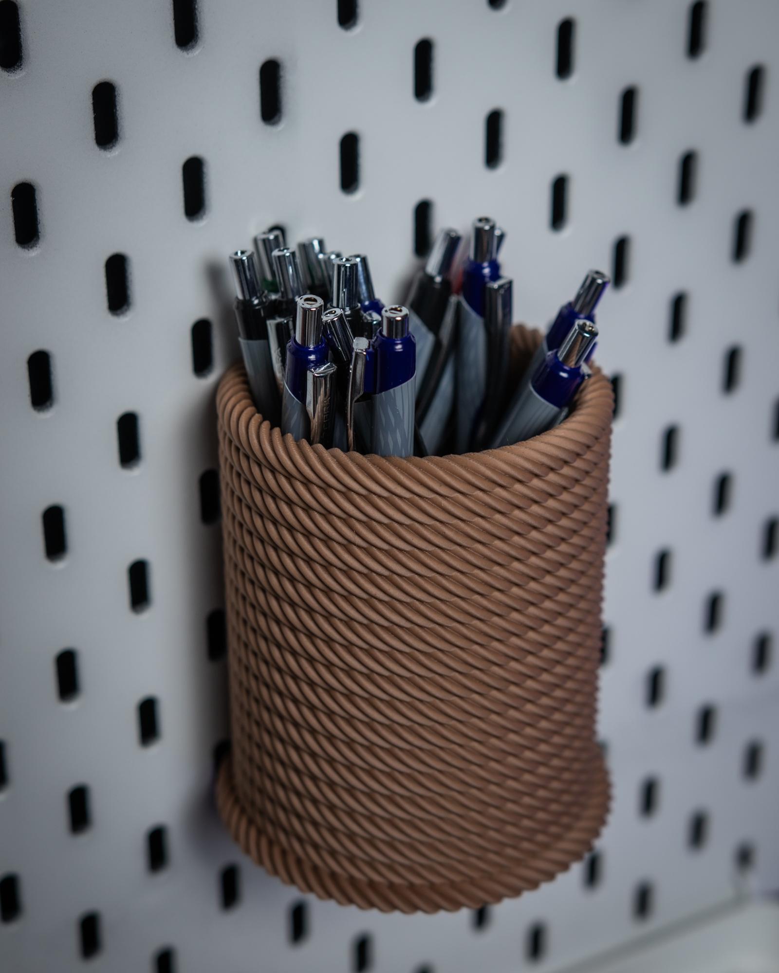 Rope Series | Pencil Holder Cup for IKEA Skadis Boards 3d model