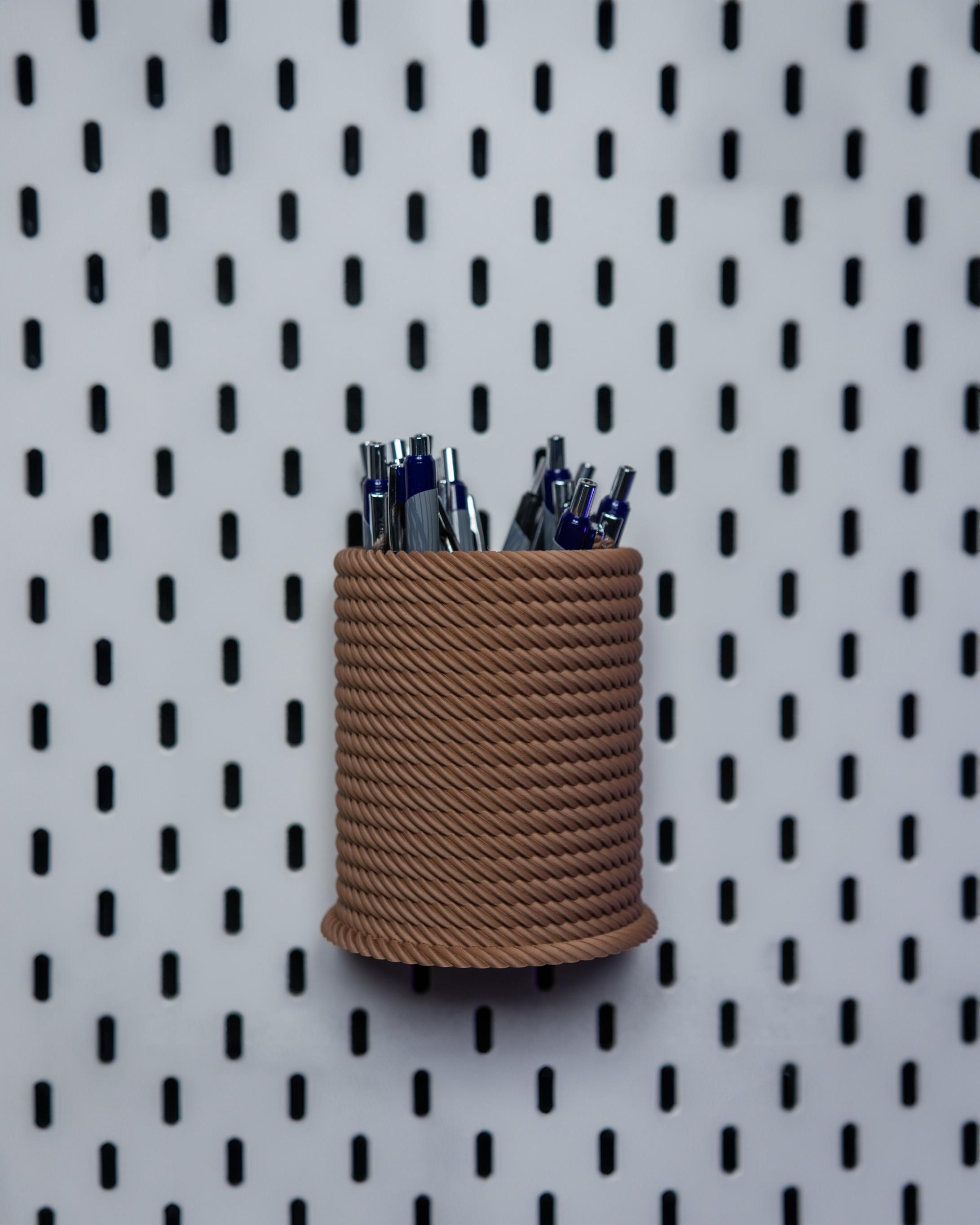 Rope Series | Pencil Holder Cup for IKEA Skadis Boards 3d model