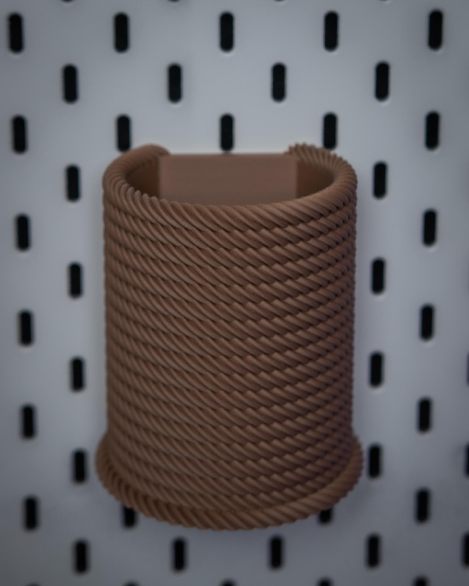 Rope Series | Pencil Holder Cup for IKEA Skadis Boards 3d model