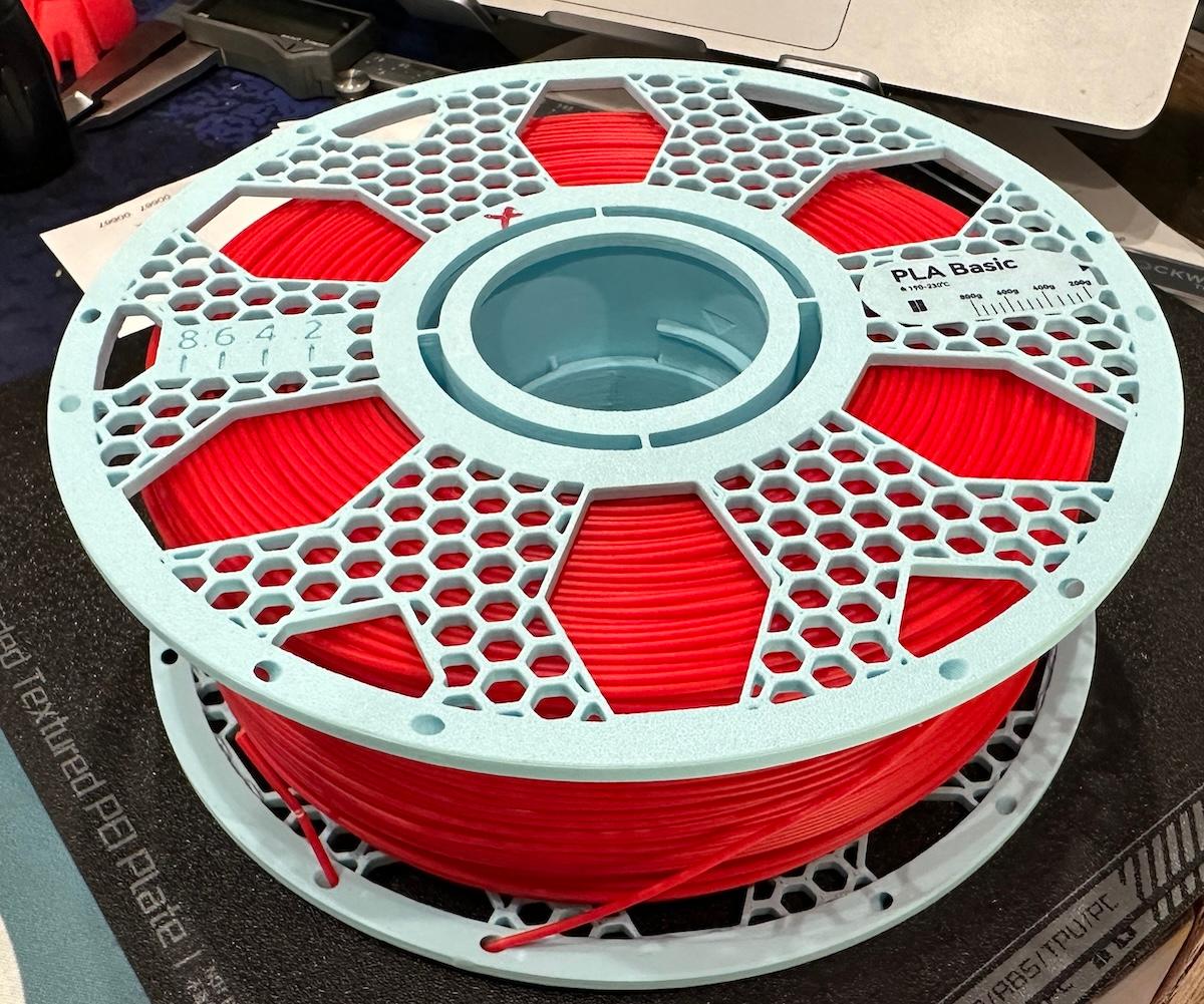 Bambu Lab Filament Spool - Hex Snowflake 3d model