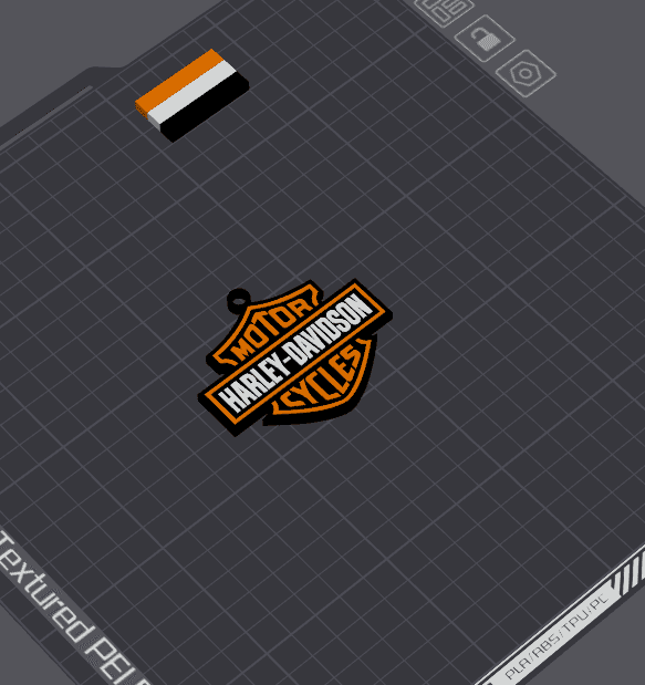 Keychain: Harley Davidson I 3d model