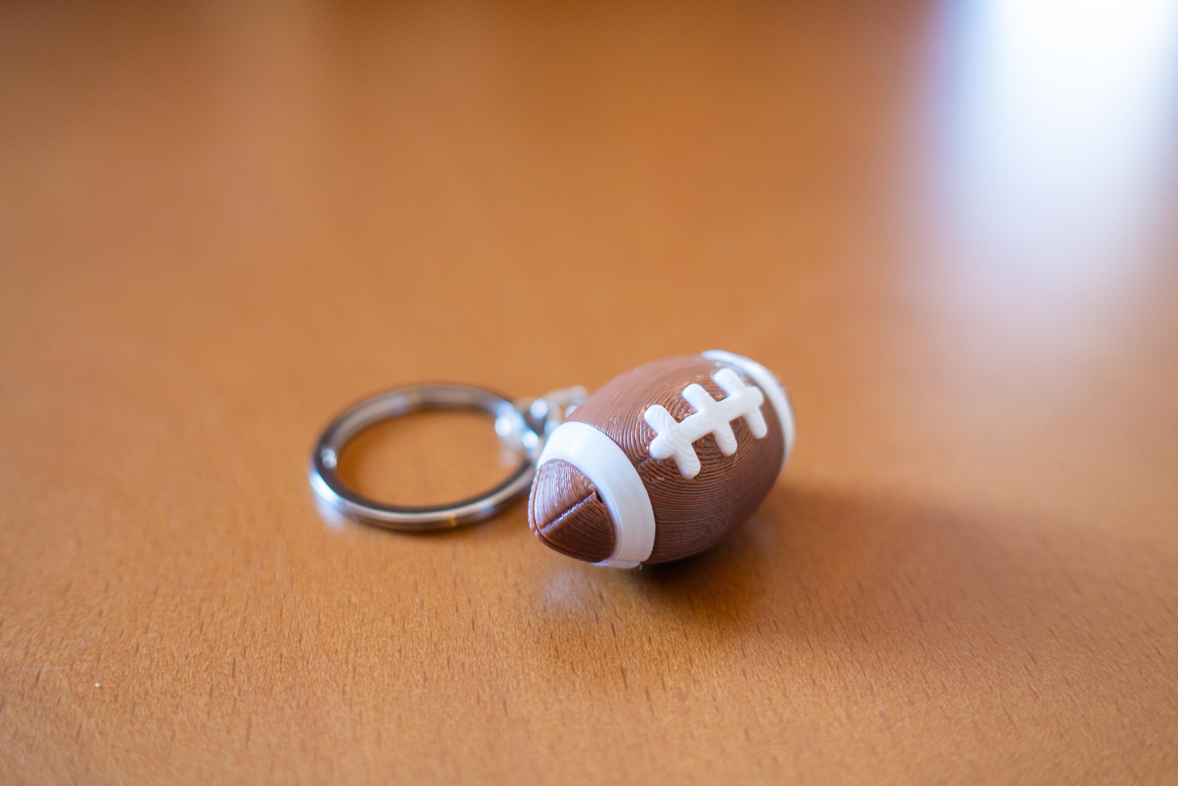 Seamless Football Keychain / Earrings 3d model