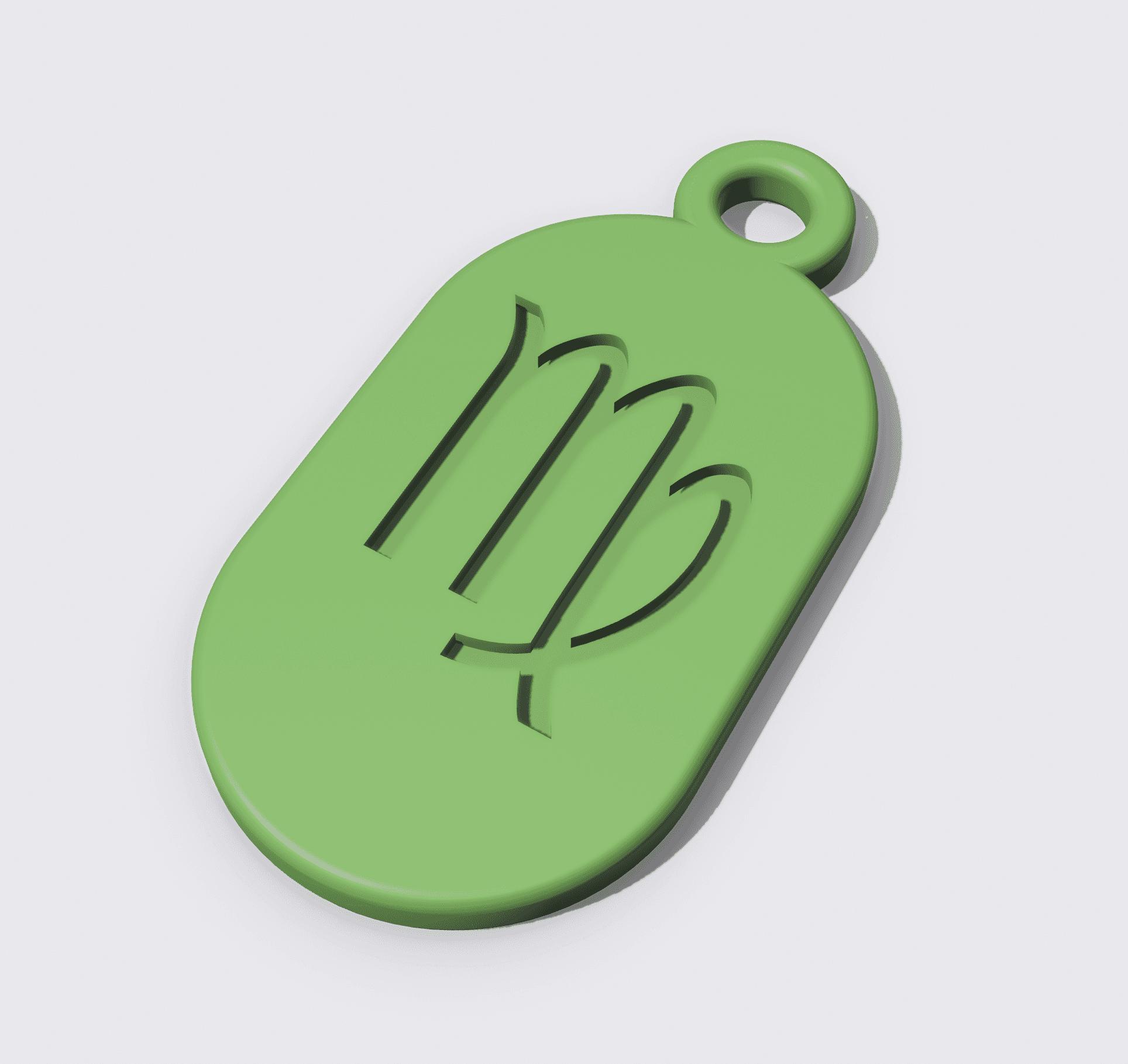 Key Fob - Zodiac Virgo 3d model