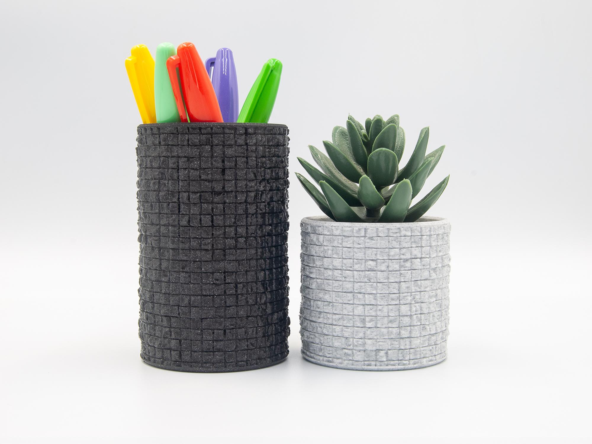 Mosaic Desk Organizer 3d model