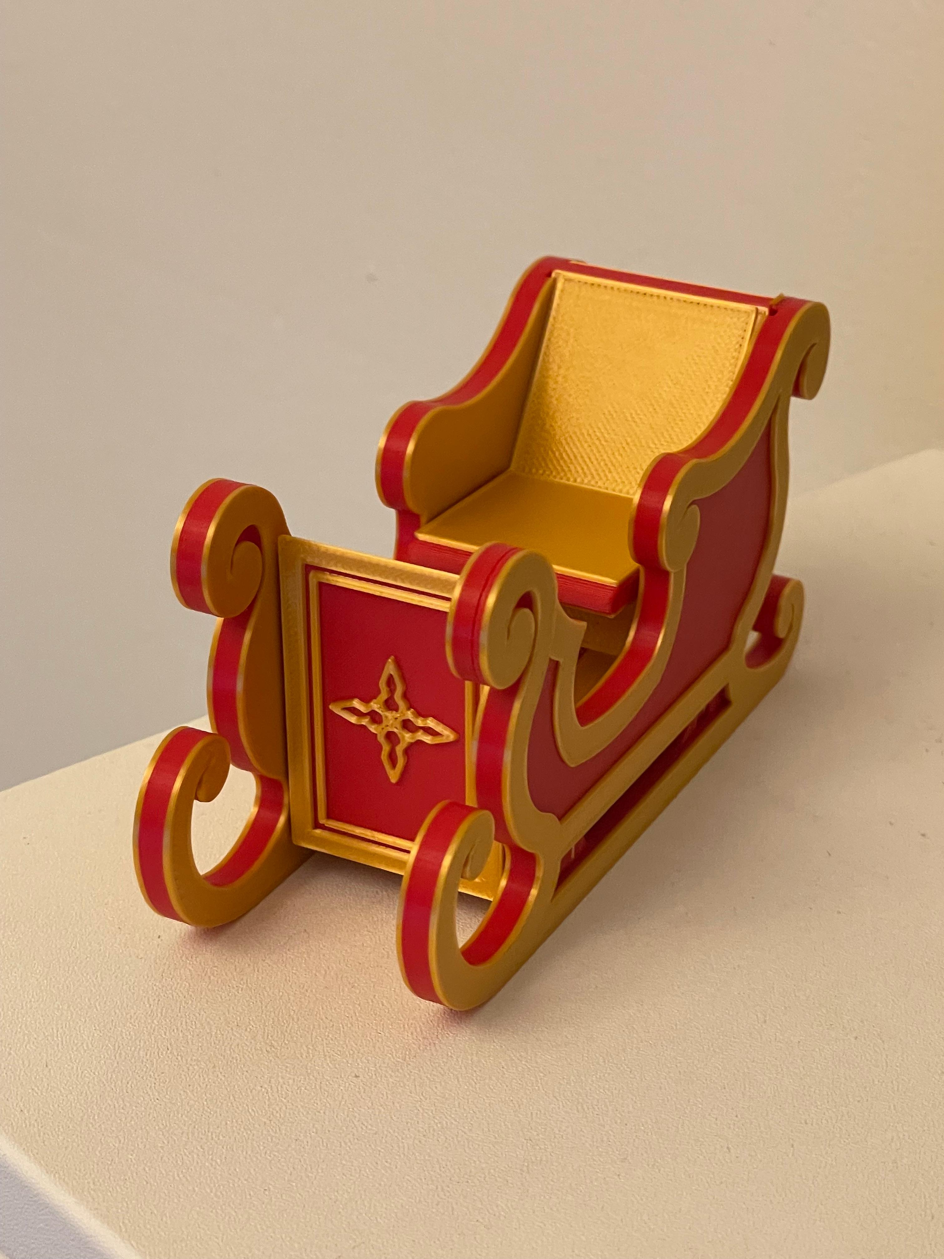 Santa's Sleigh Flatpack 3d model