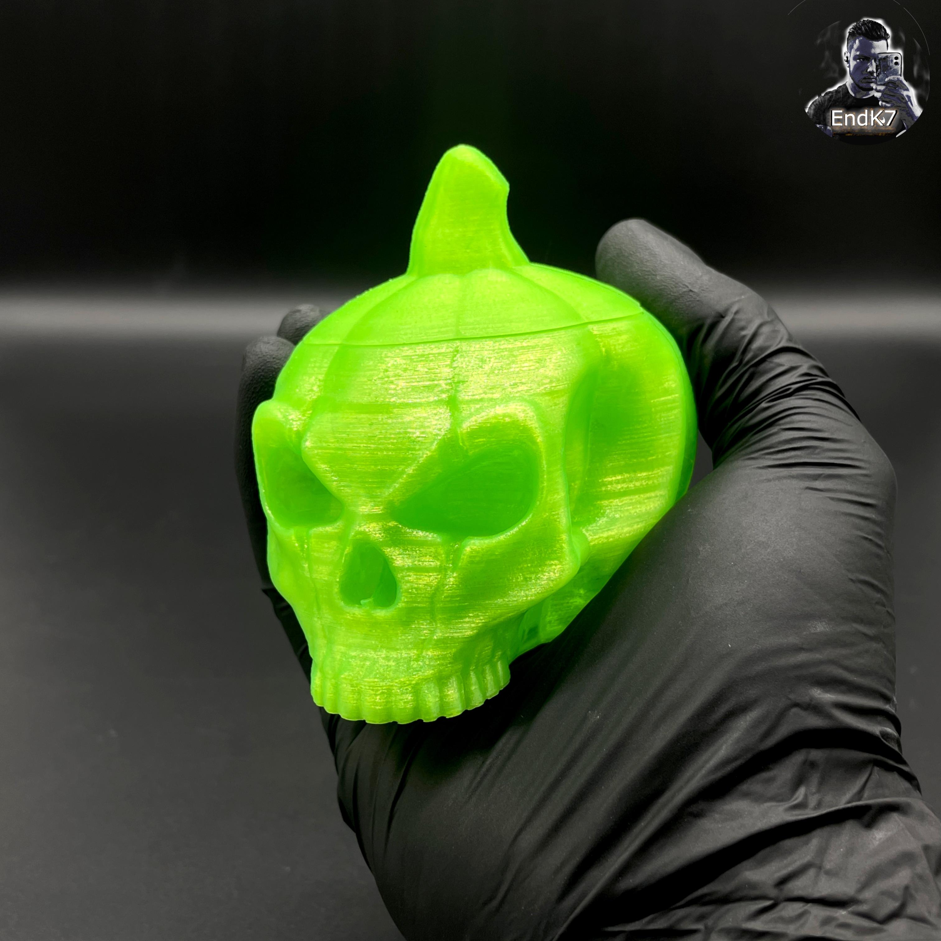 Halloween Pumpkin Skull Container  3d model