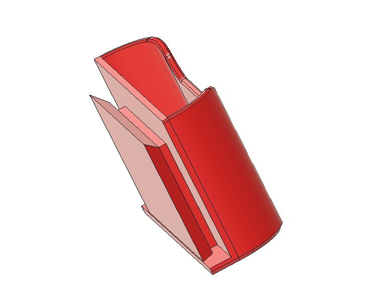 door handle for built-in dishwasher.obj 3d model