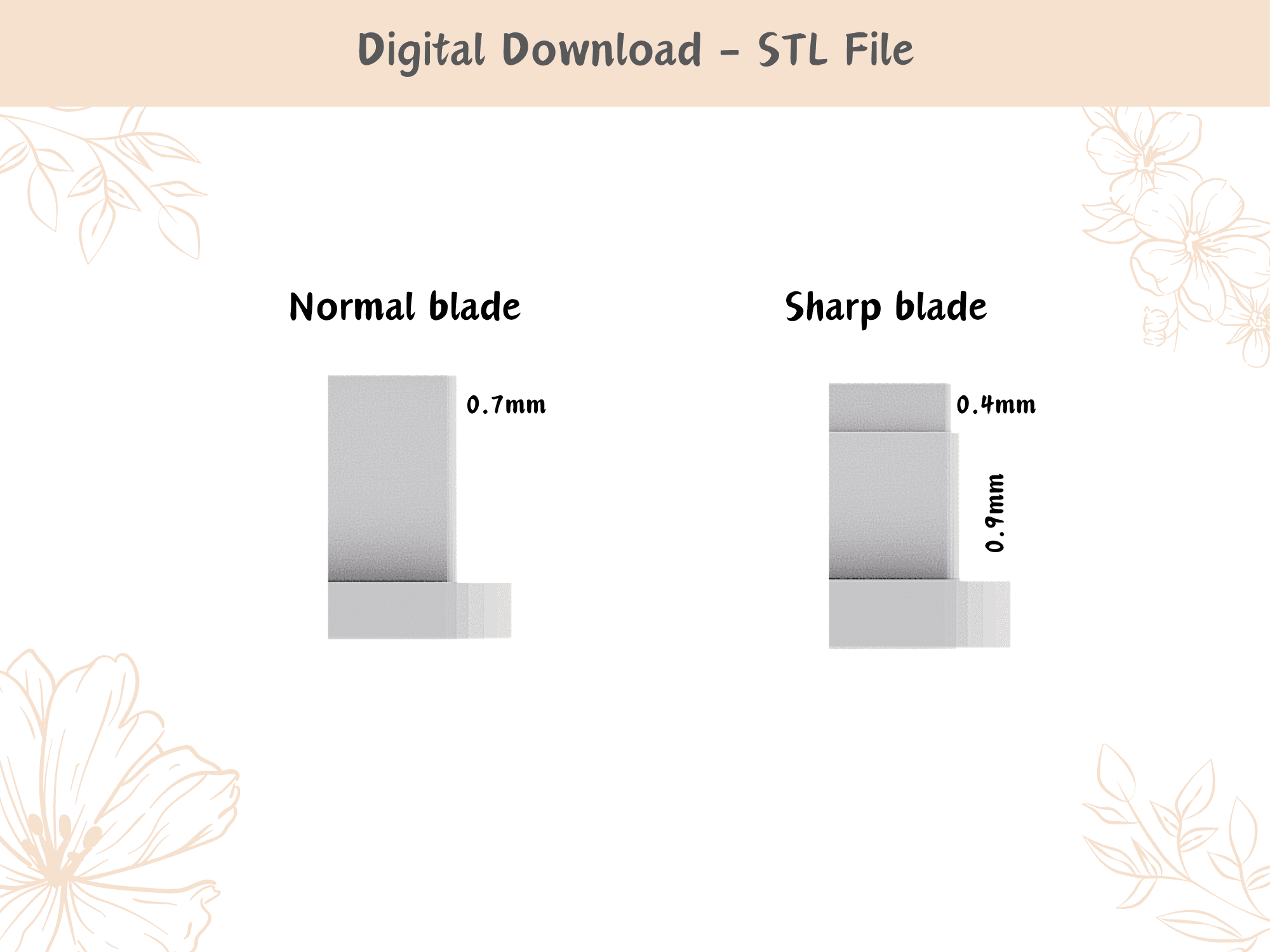 Teardrops Clay Cutter for Polymer Clay | Digital STL File | Clay Tools | 4 Sizes Clay Cutters 3d model